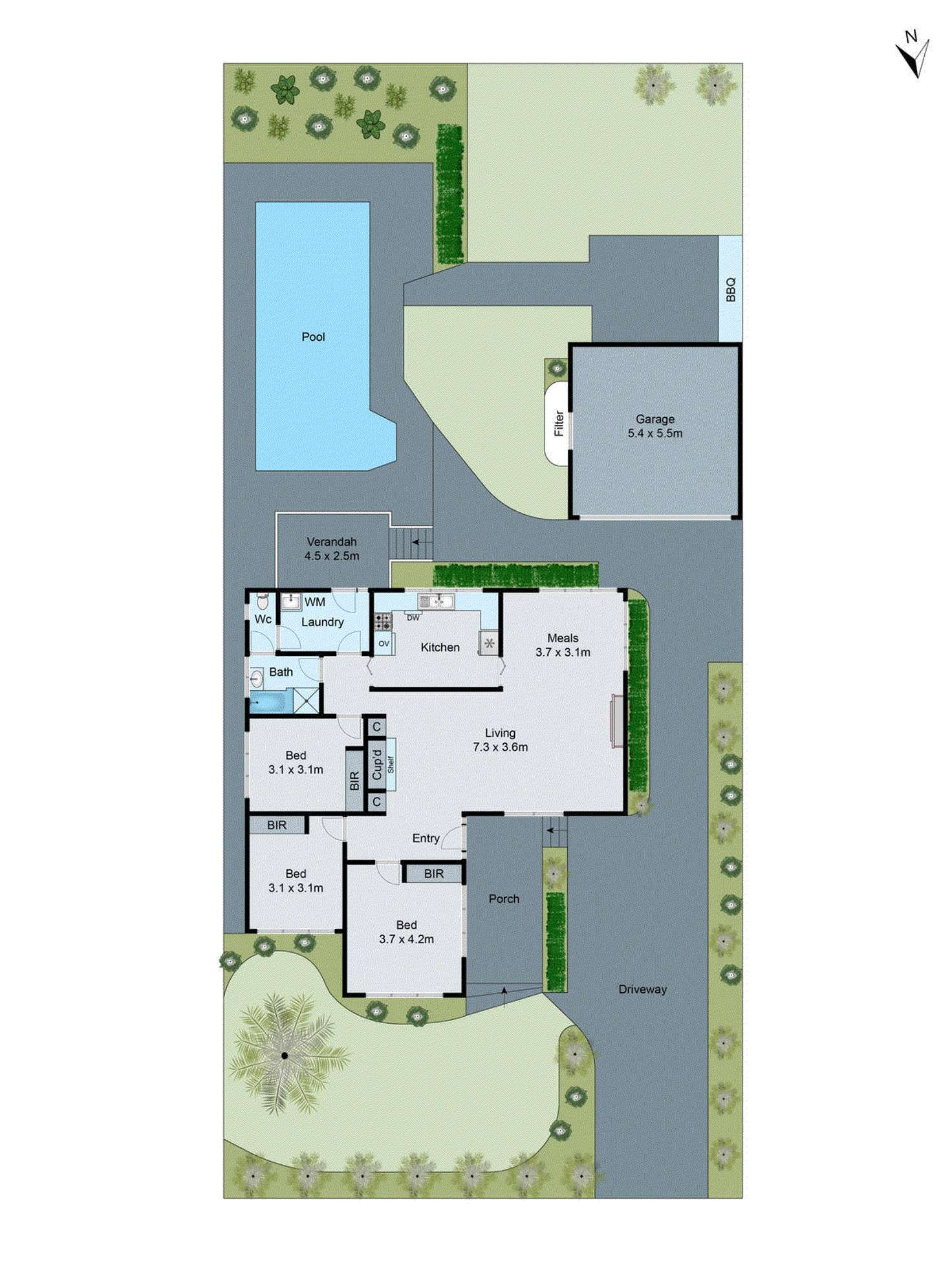 Floorplan of Homely house listing, 6 Hillside Road, Mount Waverley VIC 3149