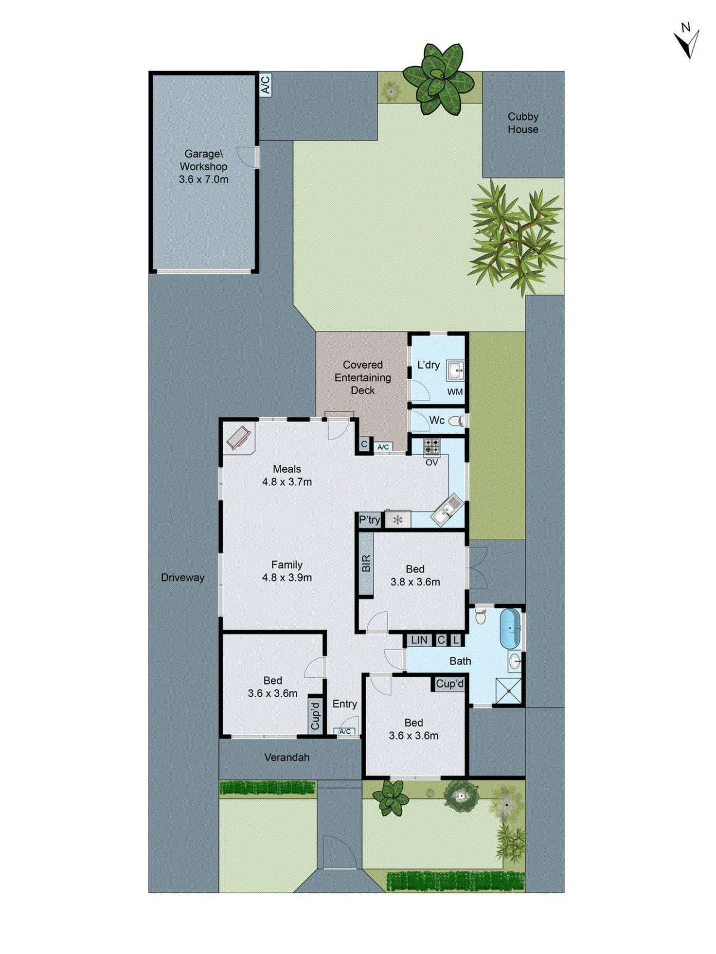Floorplan of Homely house listing, 14 Mora Avenue, Oakleigh VIC 3166