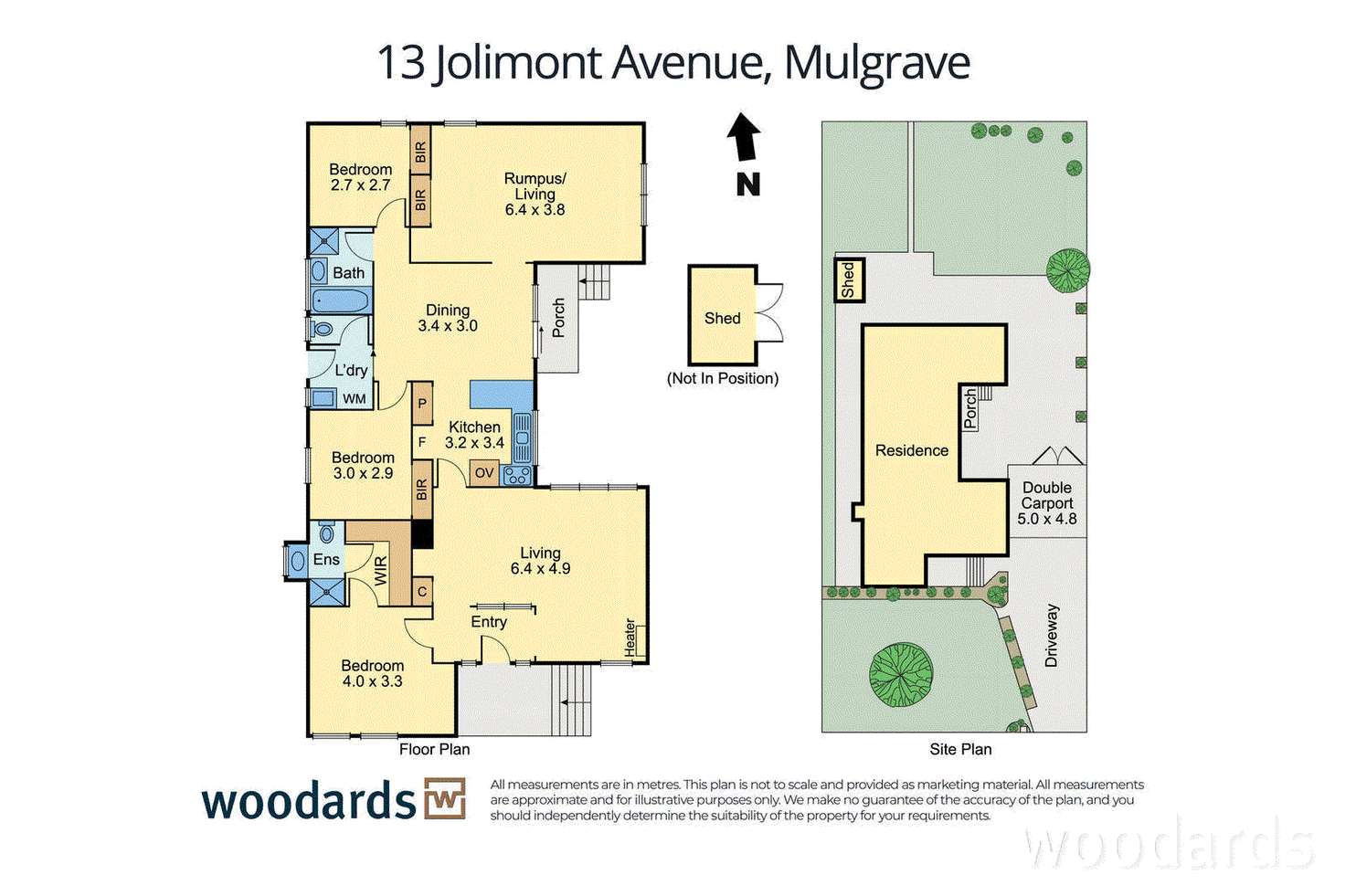 Floorplan of Homely house listing, 13 Jolimont Avenue, Mulgrave VIC 3170