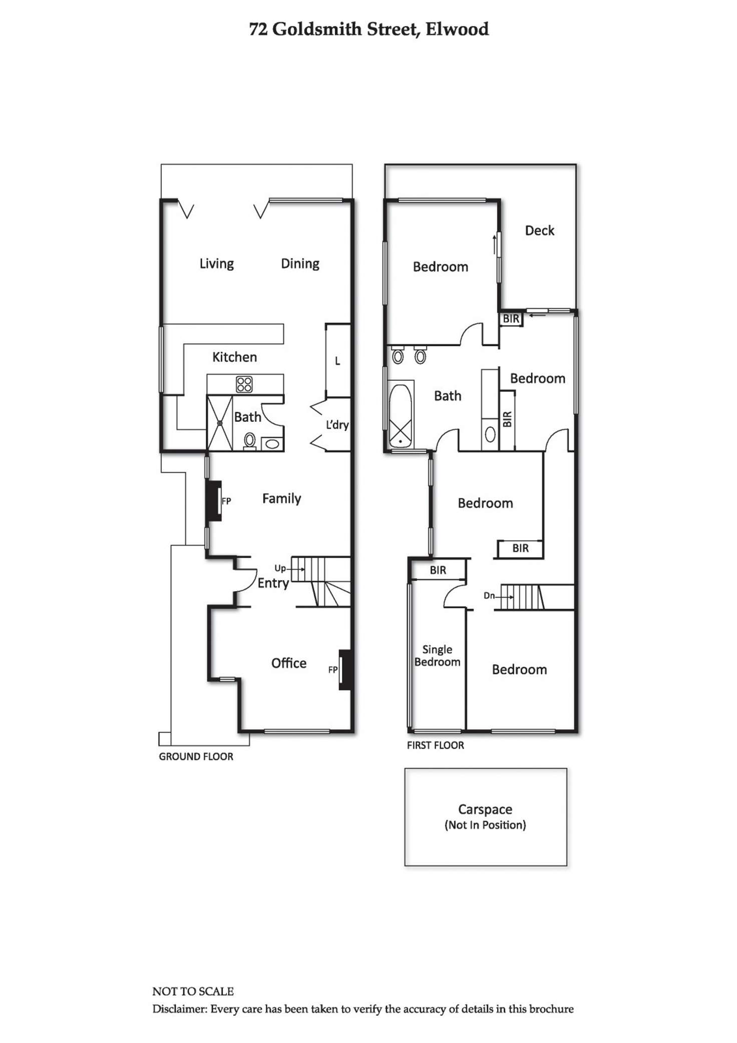 Floorplan of Homely house listing, 72 Goldsmith Street, Elwood VIC 3184