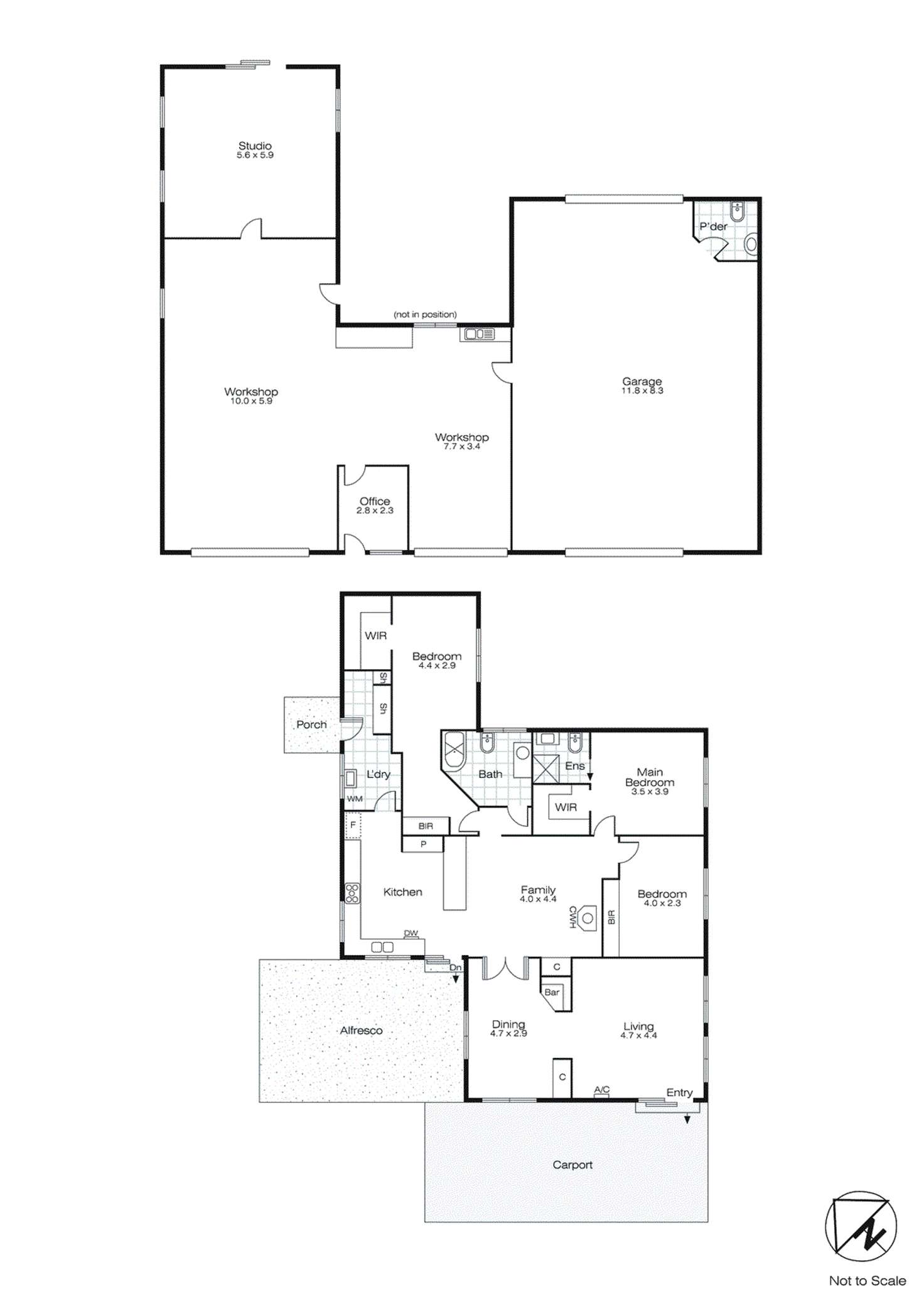 Floorplan of Homely house listing, 410-412 High Street, Learmonth VIC 3352