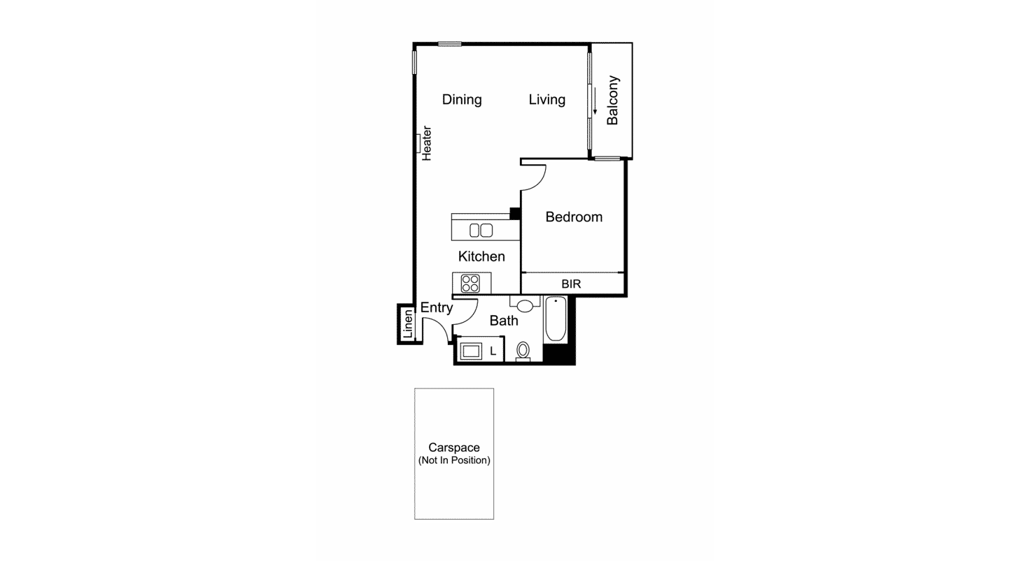 Floorplan of Homely apartment listing, 99/63 Dorcas Street, South Melbourne VIC 3205