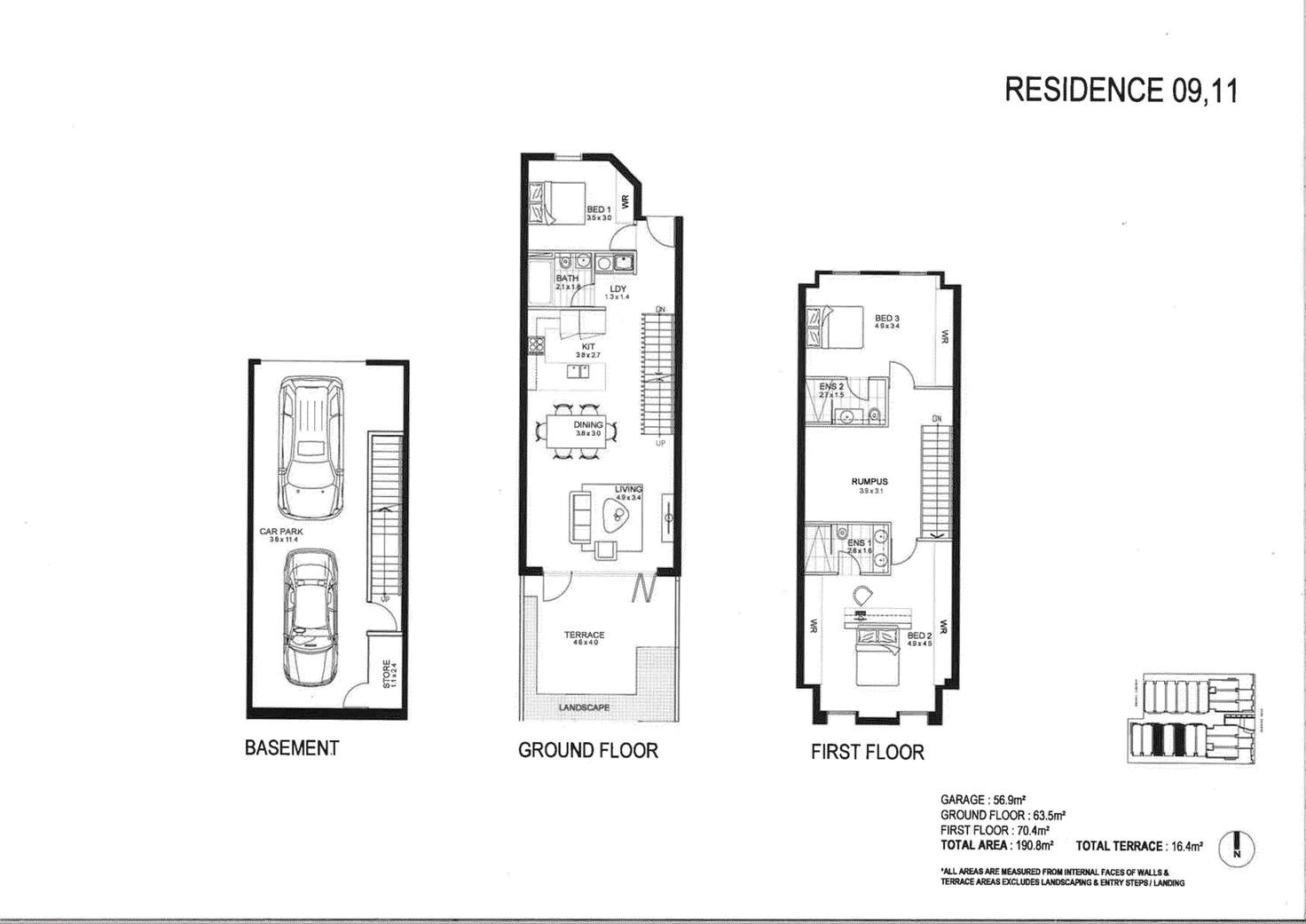 Floorplan of Homely townhouse listing, 11/456 Barkers Road, Hawthorn East VIC 3123