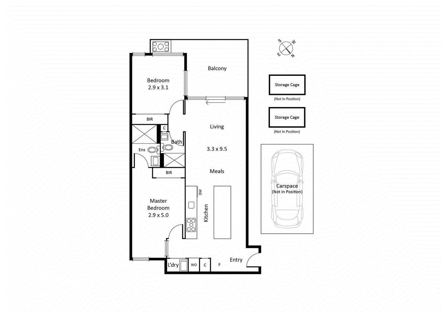 Floorplan of Homely apartment listing, 405/63-69 Rouse Street, Port Melbourne VIC 3207