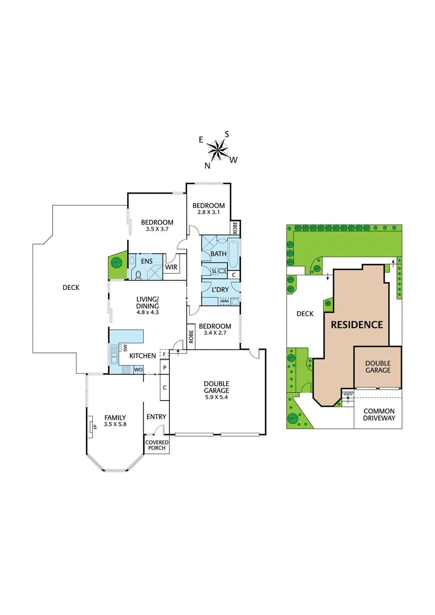 Floorplan of Homely unit listing, 2/1164 Main Road, Eltham VIC 3095