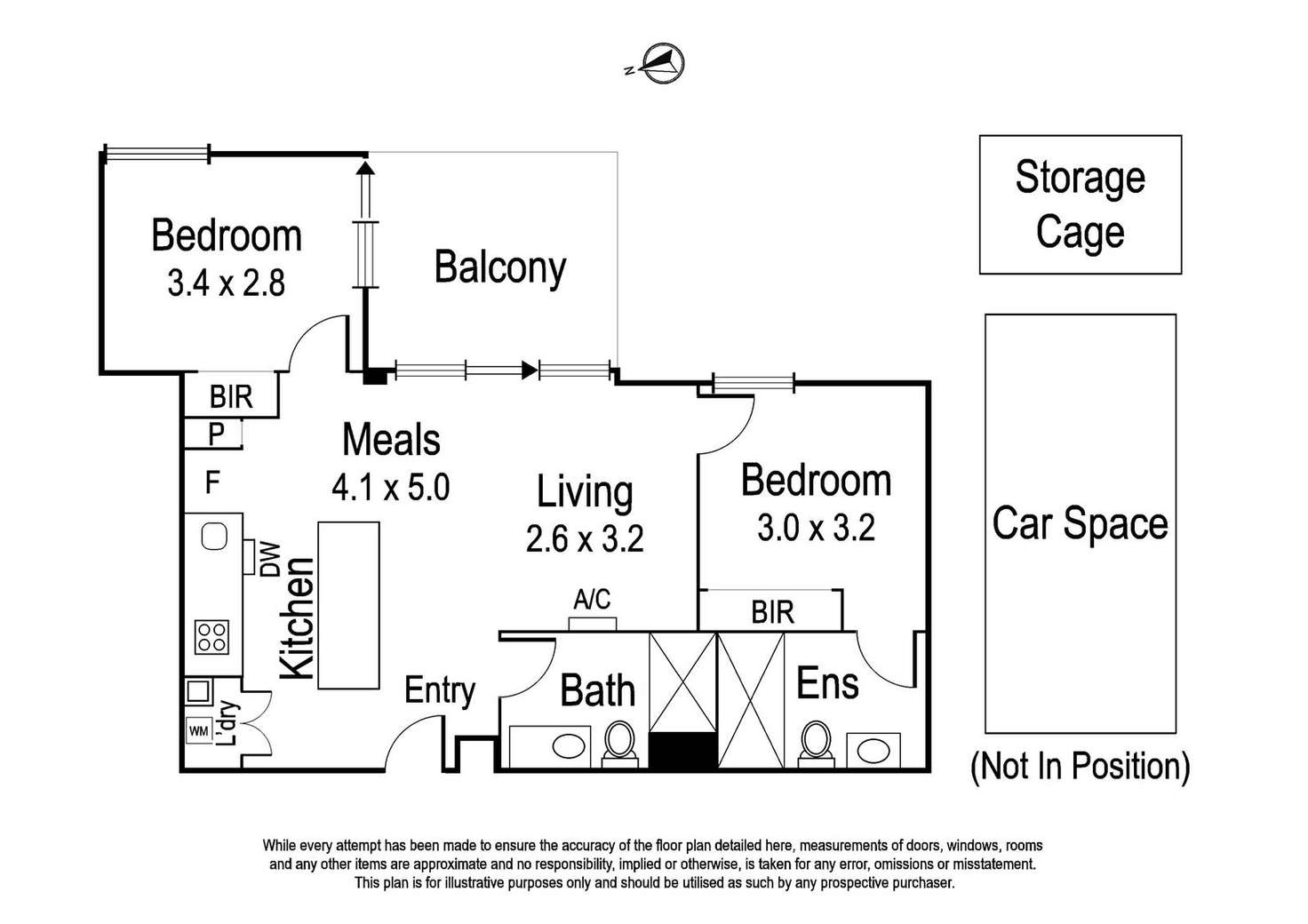 Floorplan of Homely apartment listing, 112/44 Gillies Street, Fairfield VIC 3078