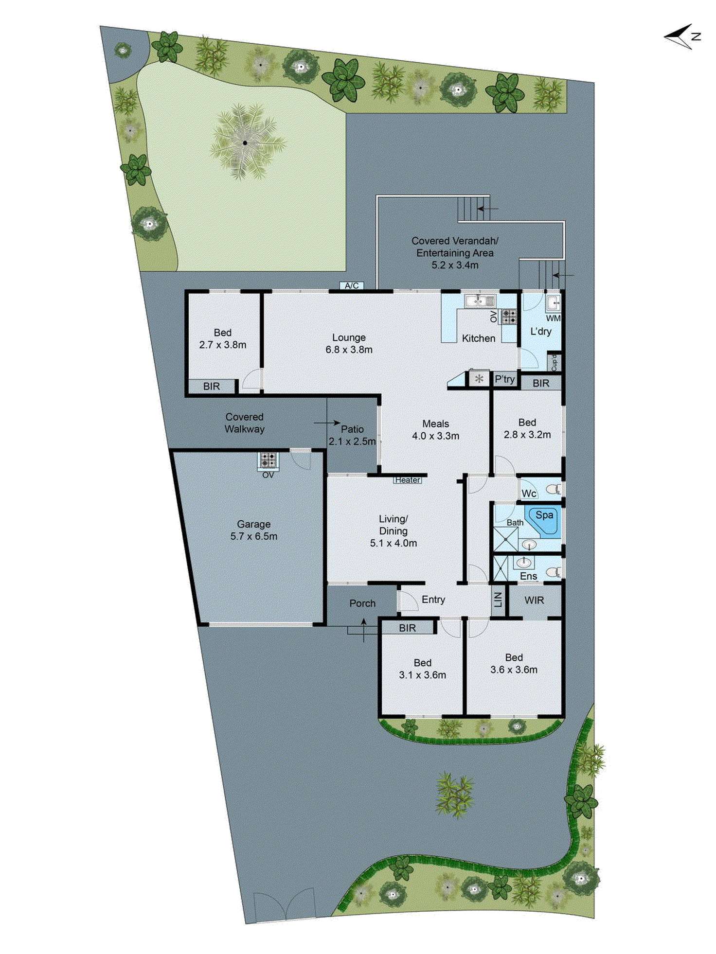 Floorplan of Homely house listing, 27 Merrigum Crescent, Clarinda VIC 3169