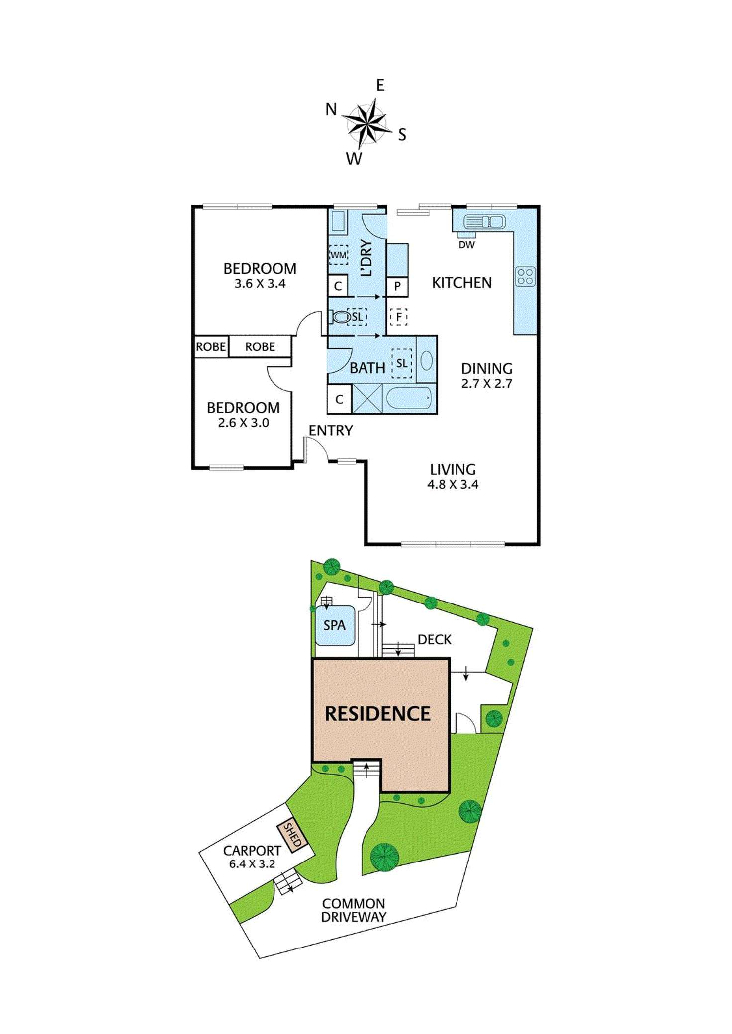Floorplan of Homely unit listing, 3/76-80 Sherbourne Road, Montmorency VIC 3094