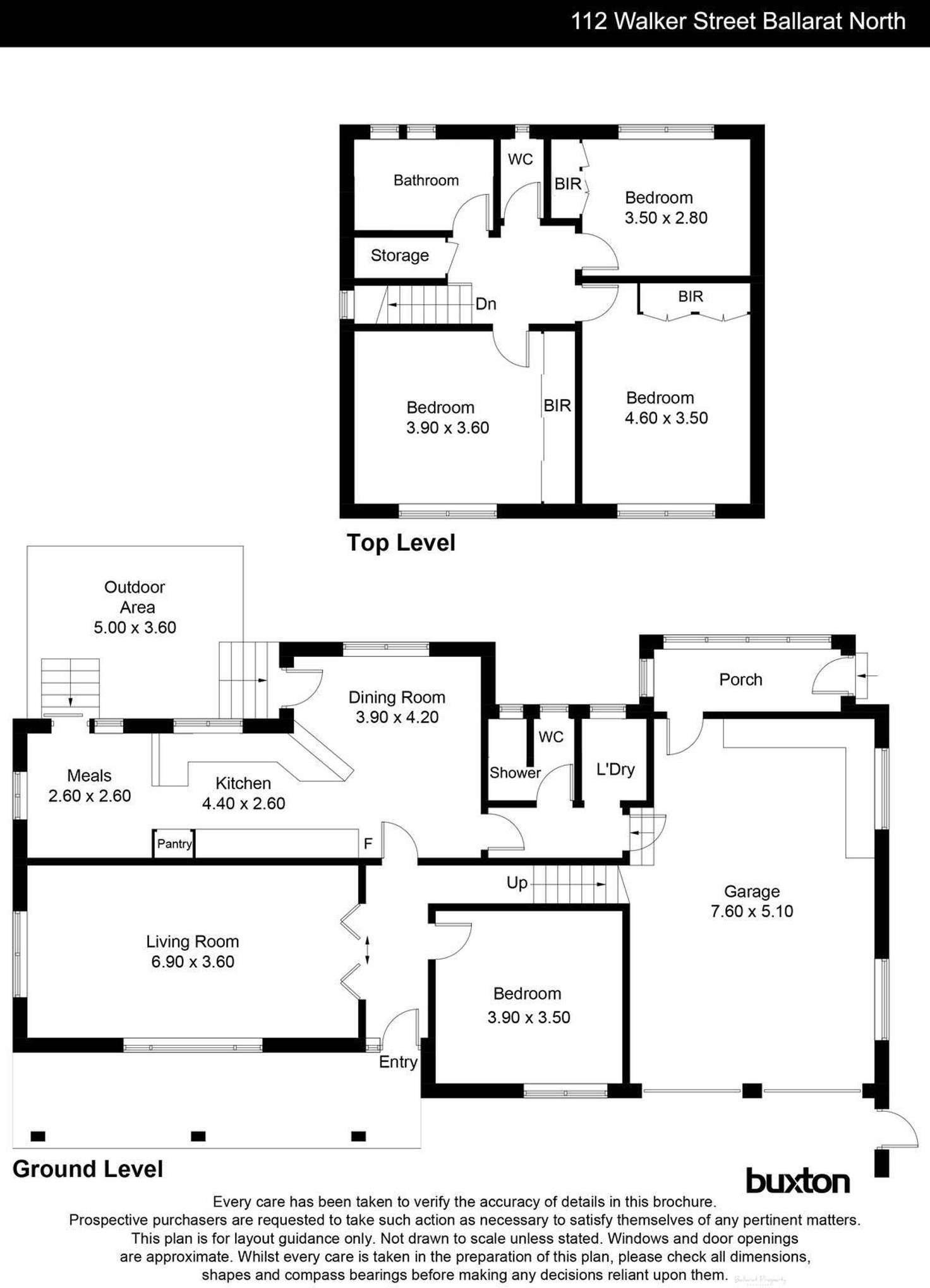 Floorplan of Homely house listing, 112 Walker Street, Ballarat North VIC 3350