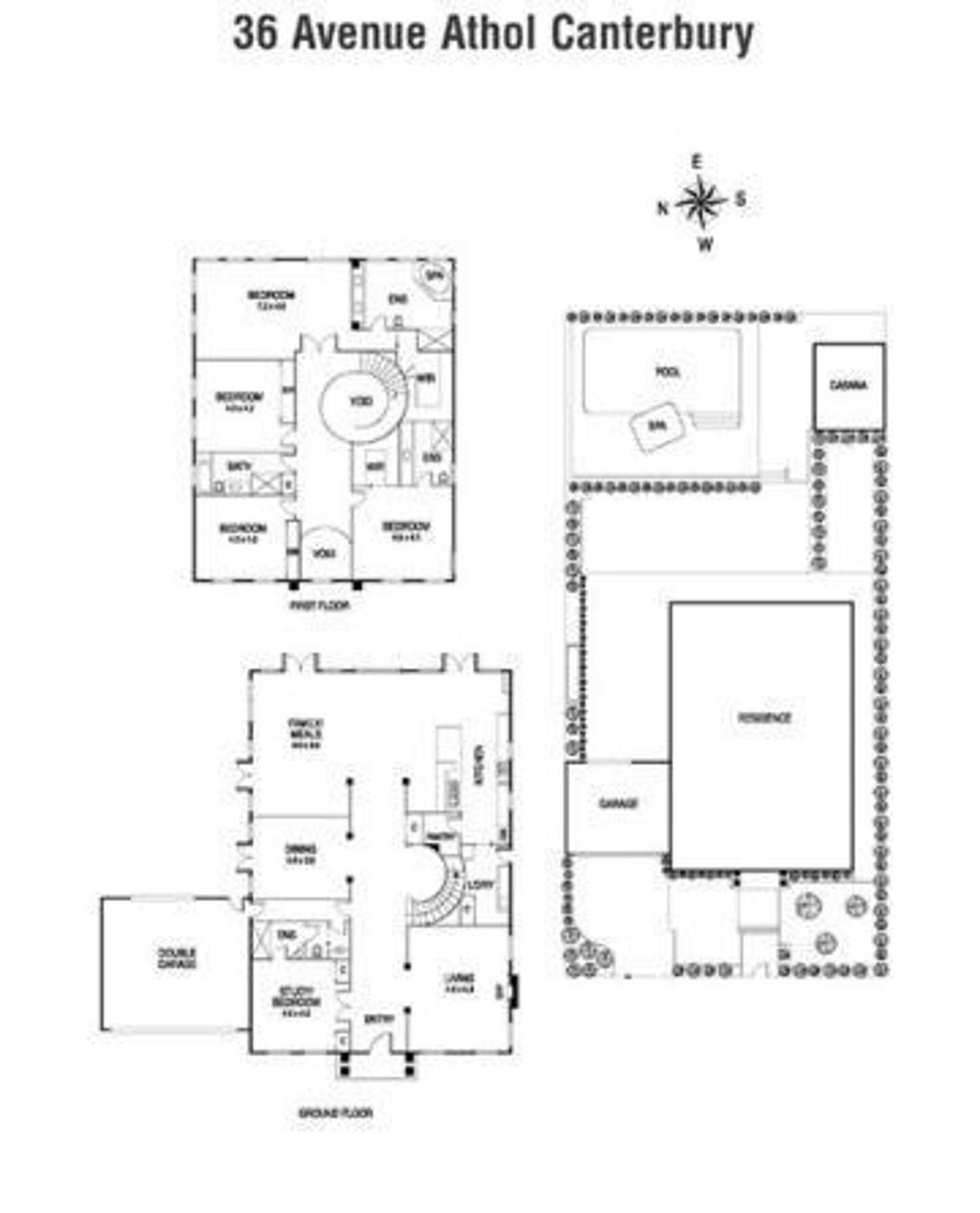 Floorplan of Homely townhouse listing, 36 Avenue Athol, Canterbury VIC 3126