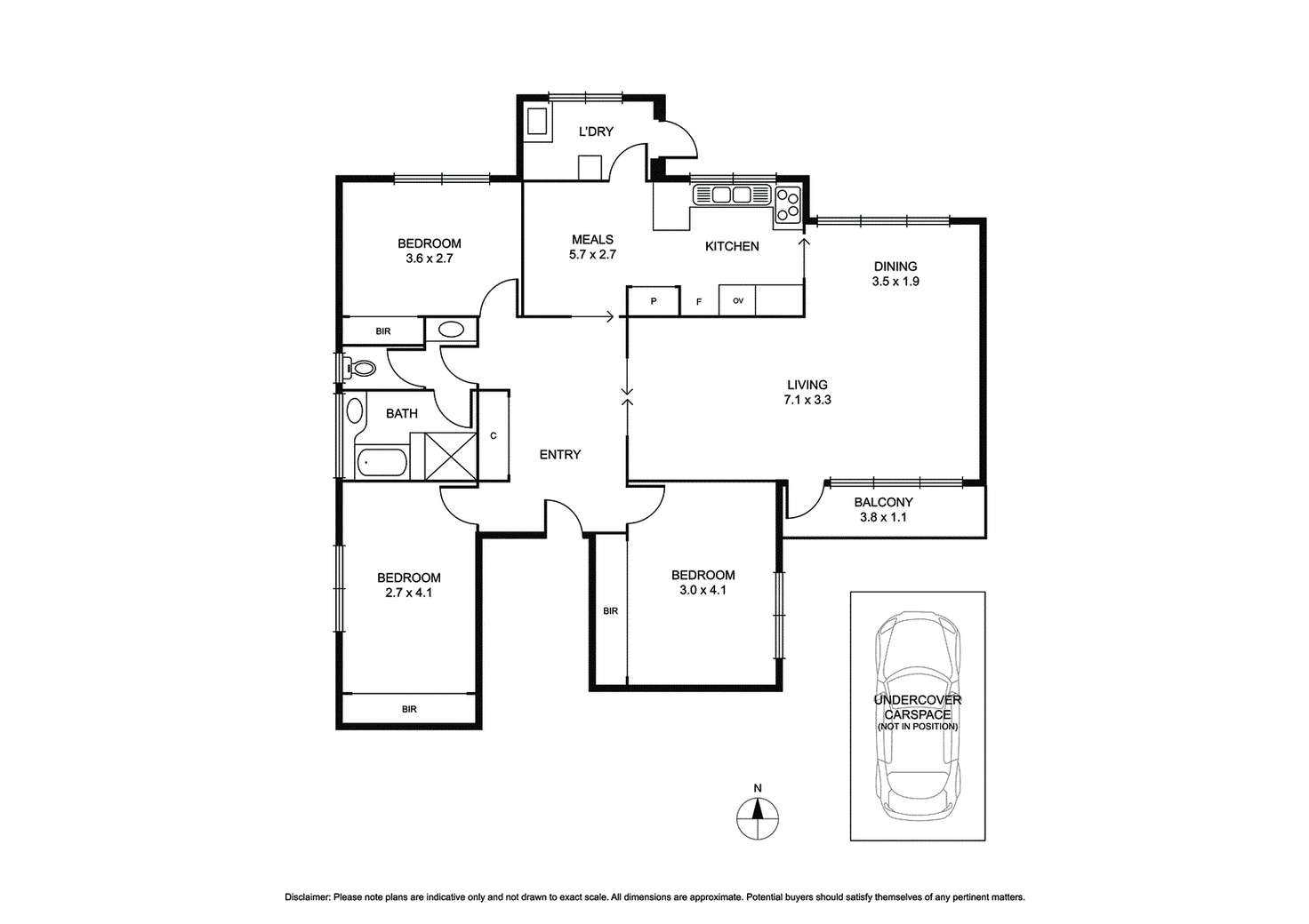 Floorplan of Homely apartment listing, 1/44 Halstead Street, Caulfield North VIC 3161