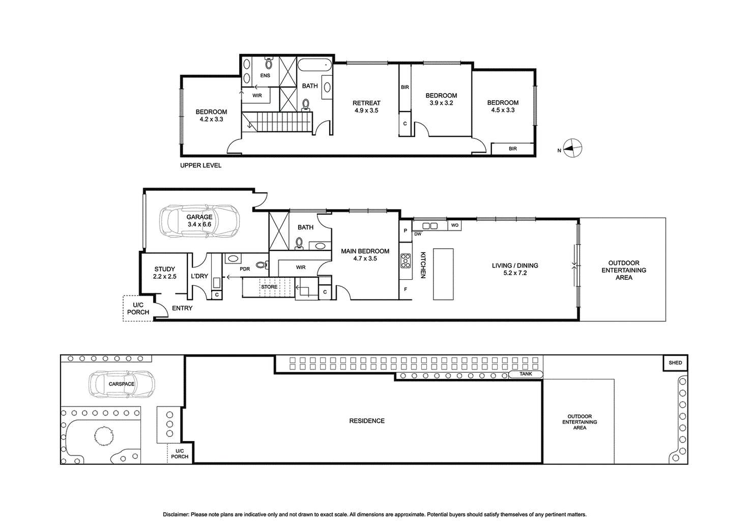 Floorplan of Homely townhouse listing, 56b Fromer Street, Bentleigh VIC 3204