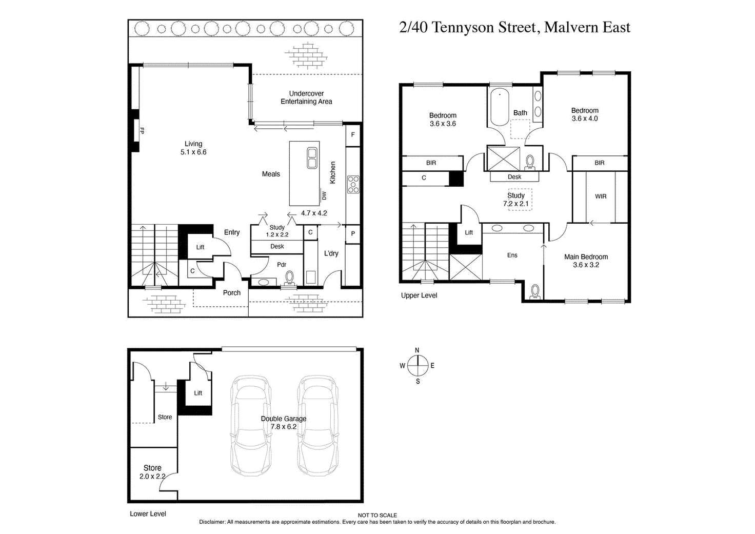 Floorplan of Homely townhouse listing, 2/40 Tennyson Street, Malvern East VIC 3145