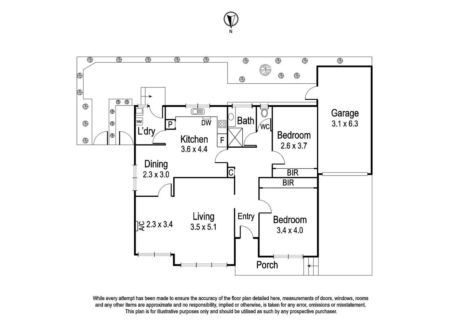 Floorplan of Homely unit listing, 2/20 Magnolia Road, Ivanhoe VIC 3079