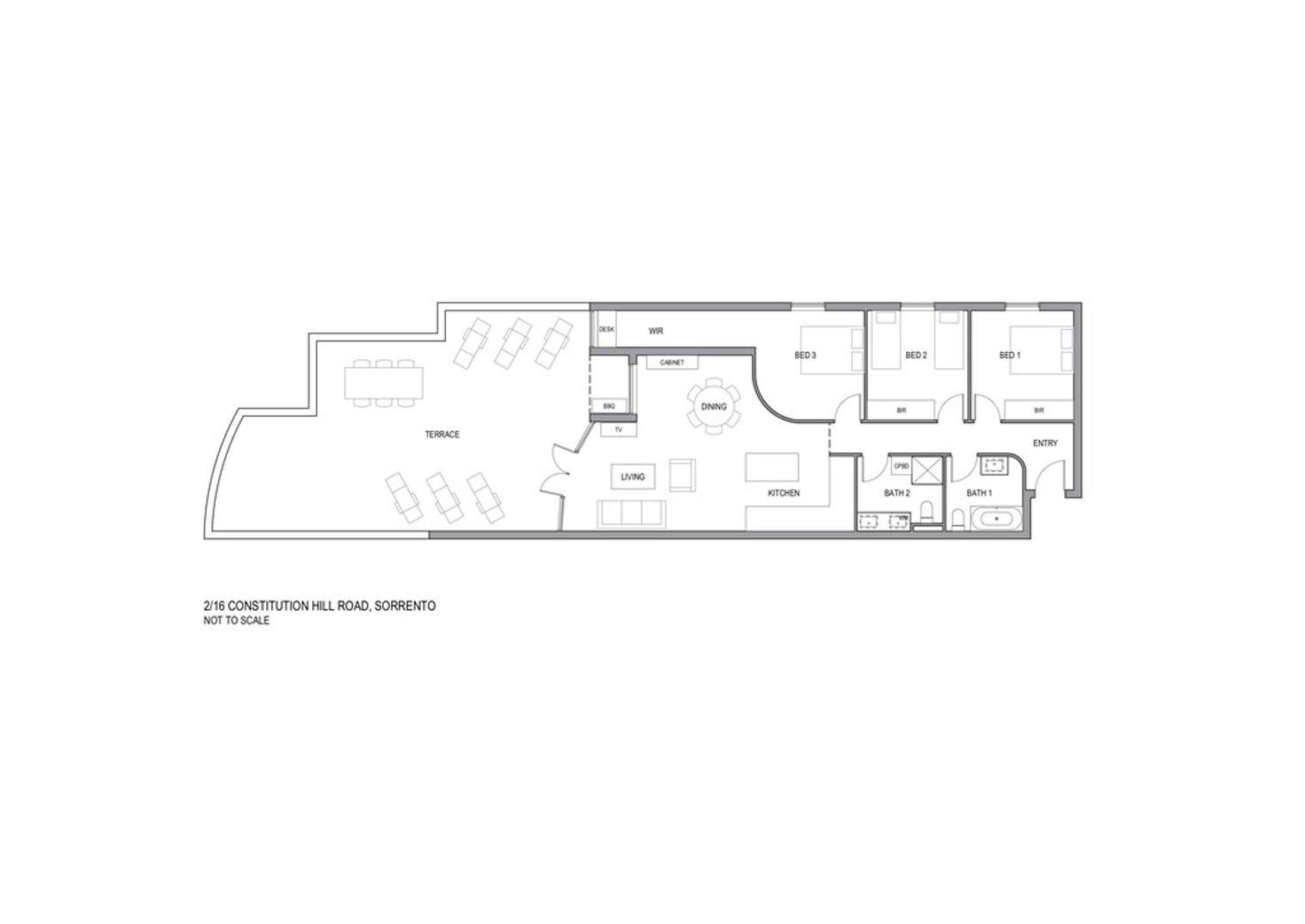 Floorplan of Homely apartment listing, 2/16 Constitution Hill Road, Sorrento VIC 3943