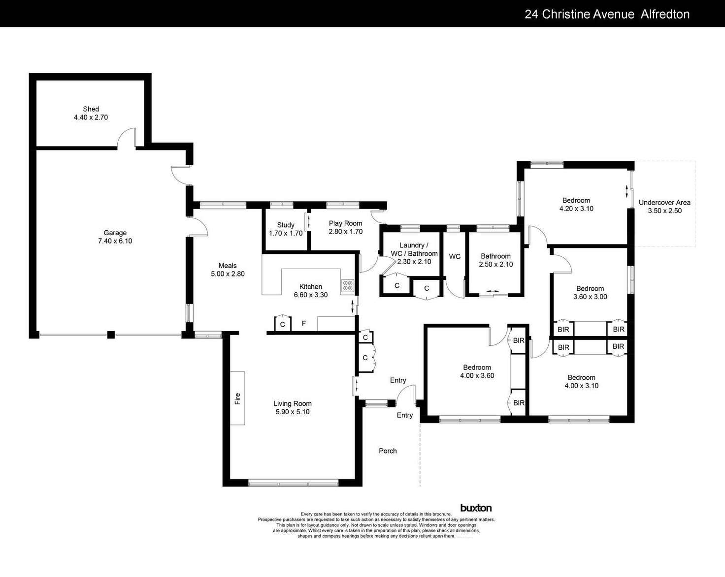 Floorplan of Homely house listing, 24 Christine Avenue, Alfredton VIC 3350