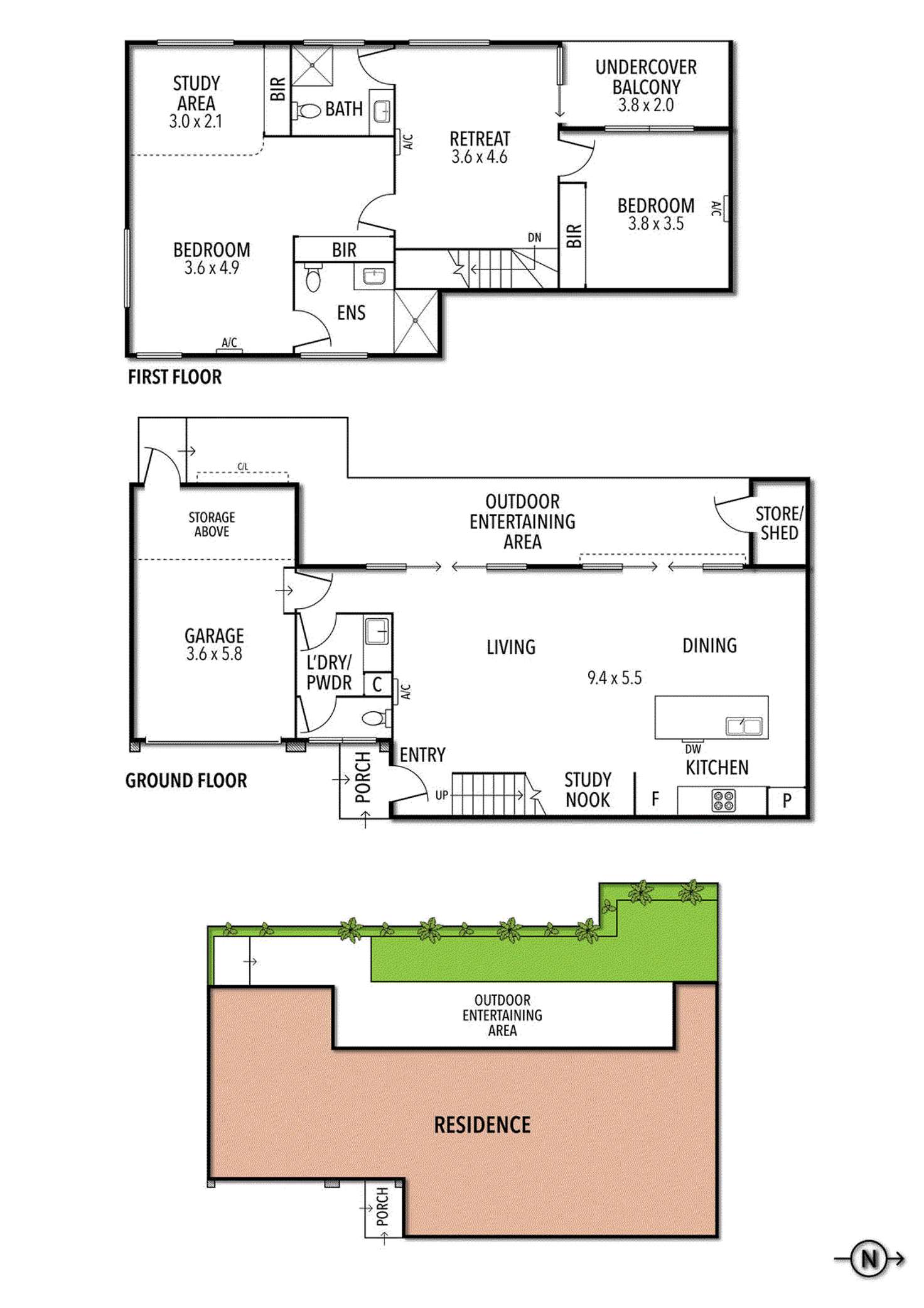 Floorplan of Homely townhouse listing, 6/229 Gilbert Road, Preston VIC 3072