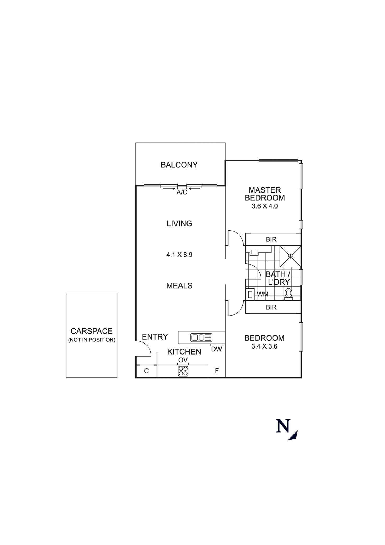 Floorplan of Homely apartment listing, 201/42 Rowell  Drive, Mernda VIC 3754