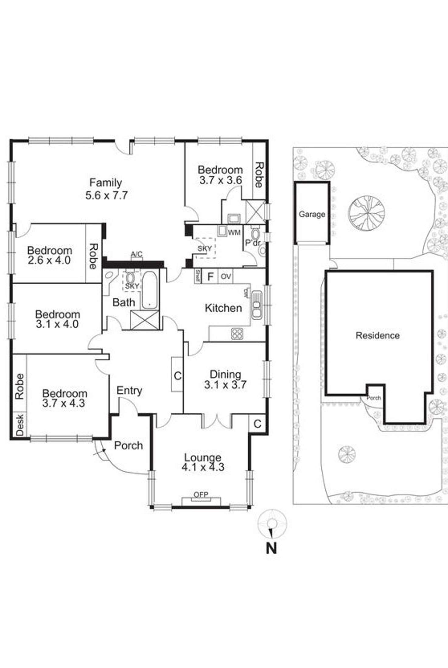 Floorplan of Homely house listing, 34 Pascoe Avenue, Bentleigh VIC 3204