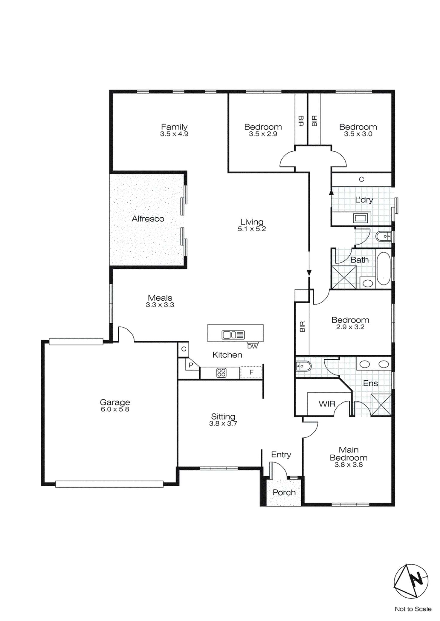 Floorplan of Homely house listing, 11 Arwon Crescent, Alfredton VIC 3350