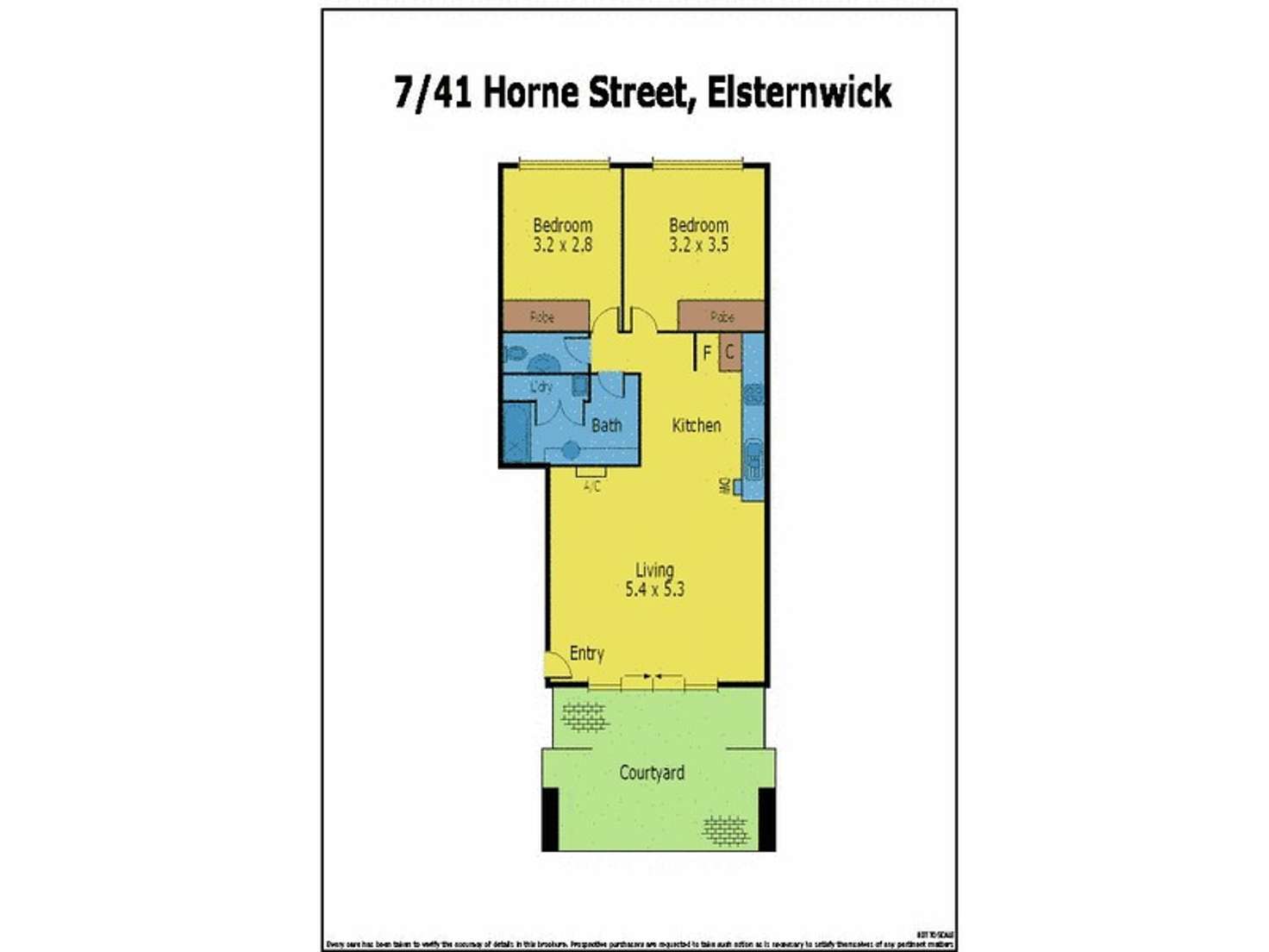Floorplan of Homely apartment listing, 7/41B Horne Street, Elsternwick VIC 3185