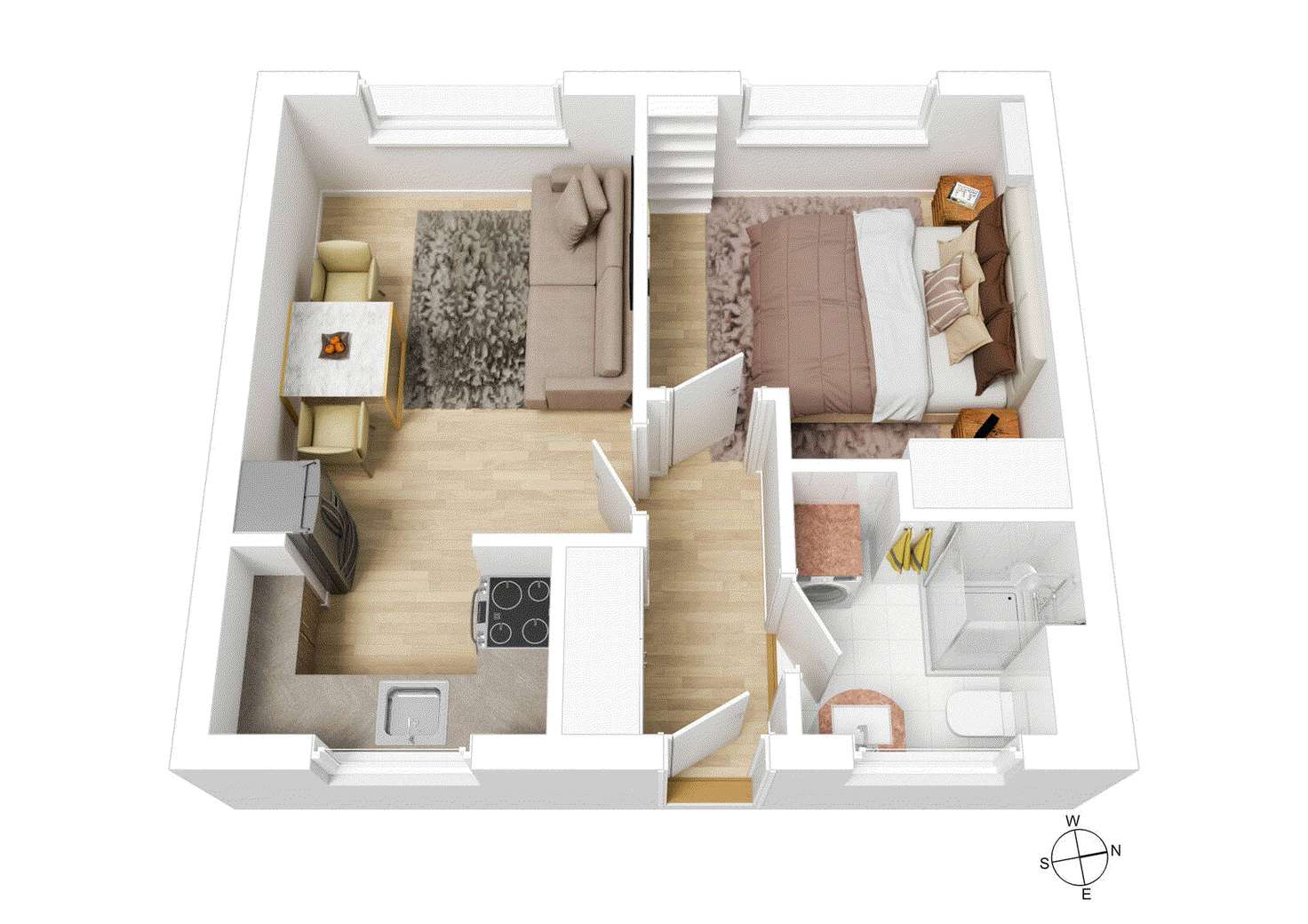 Floorplan of Homely apartment listing, 4/4 Smith Street, Richmond VIC 3121