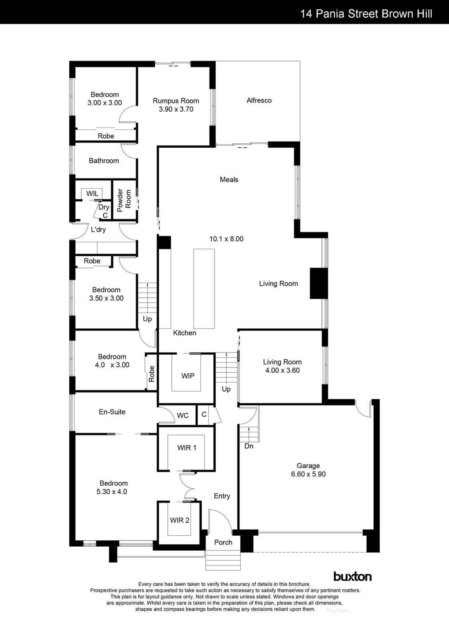 Floorplan of Homely house listing, 14 Pania Street, Brown Hill VIC 3350