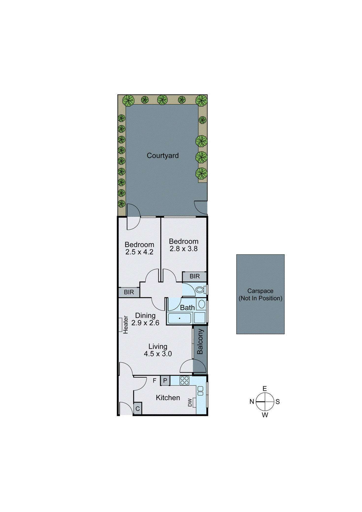 Floorplan of Homely apartment listing, 1/49 Maitland Street, Glen Iris VIC 3146