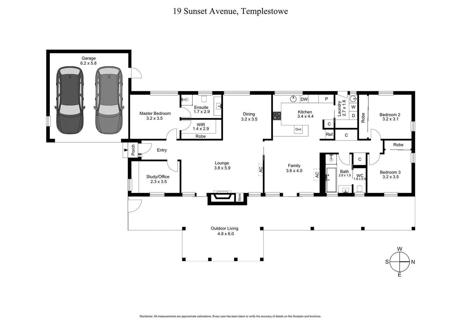 Floorplan of Homely house listing, 19 Sunset Avenue, Templestowe VIC 3106