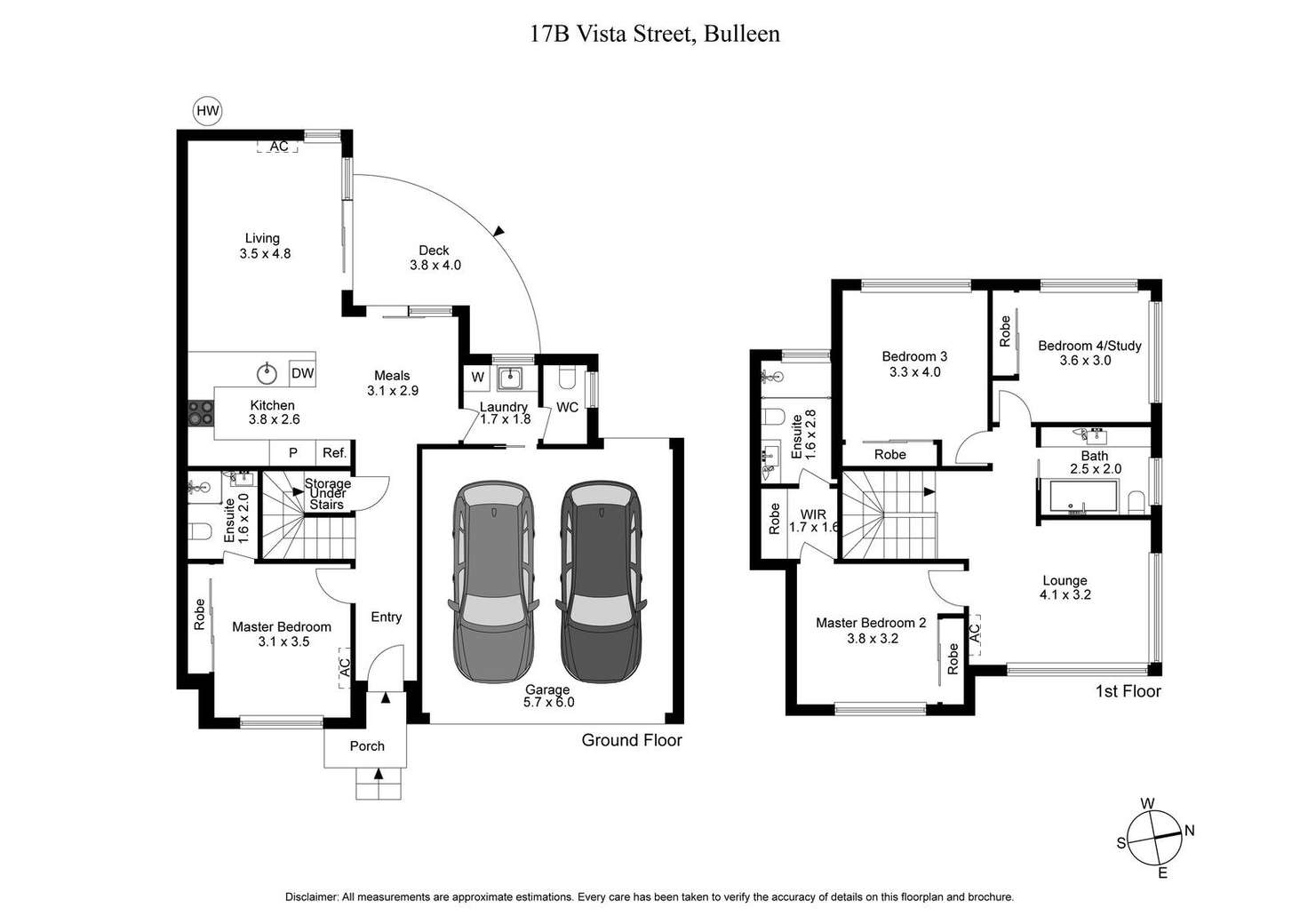 Floorplan of Homely house listing, 17b Vista Street, Bulleen VIC 3105