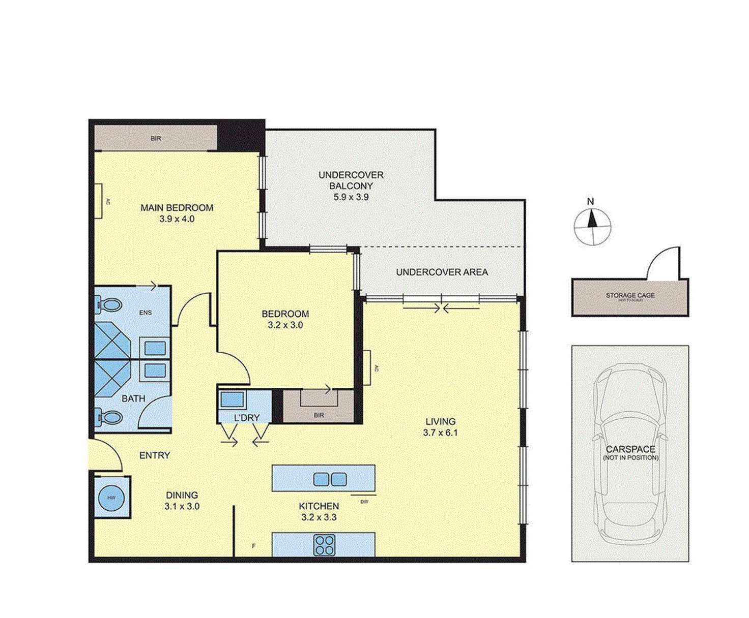 Floorplan of Homely apartment listing, 6/2 Albert Avenue, Oakleigh VIC 3166