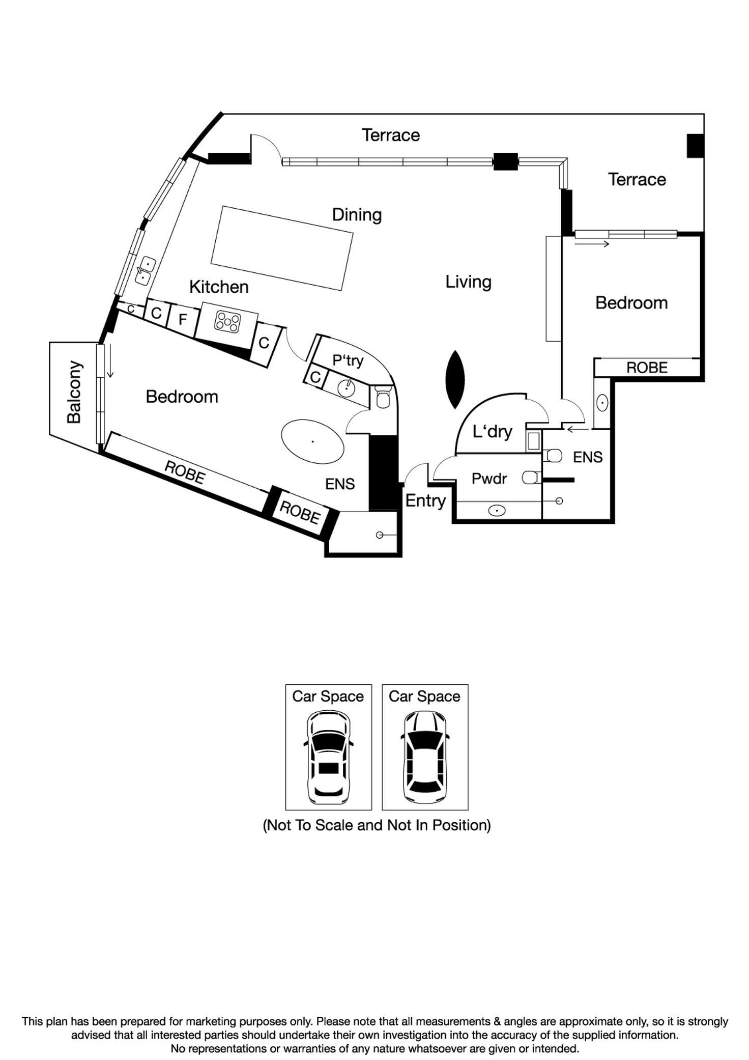 Floorplan of Homely apartment listing, 2203/26 Southgate Avenue, Southbank VIC 3006