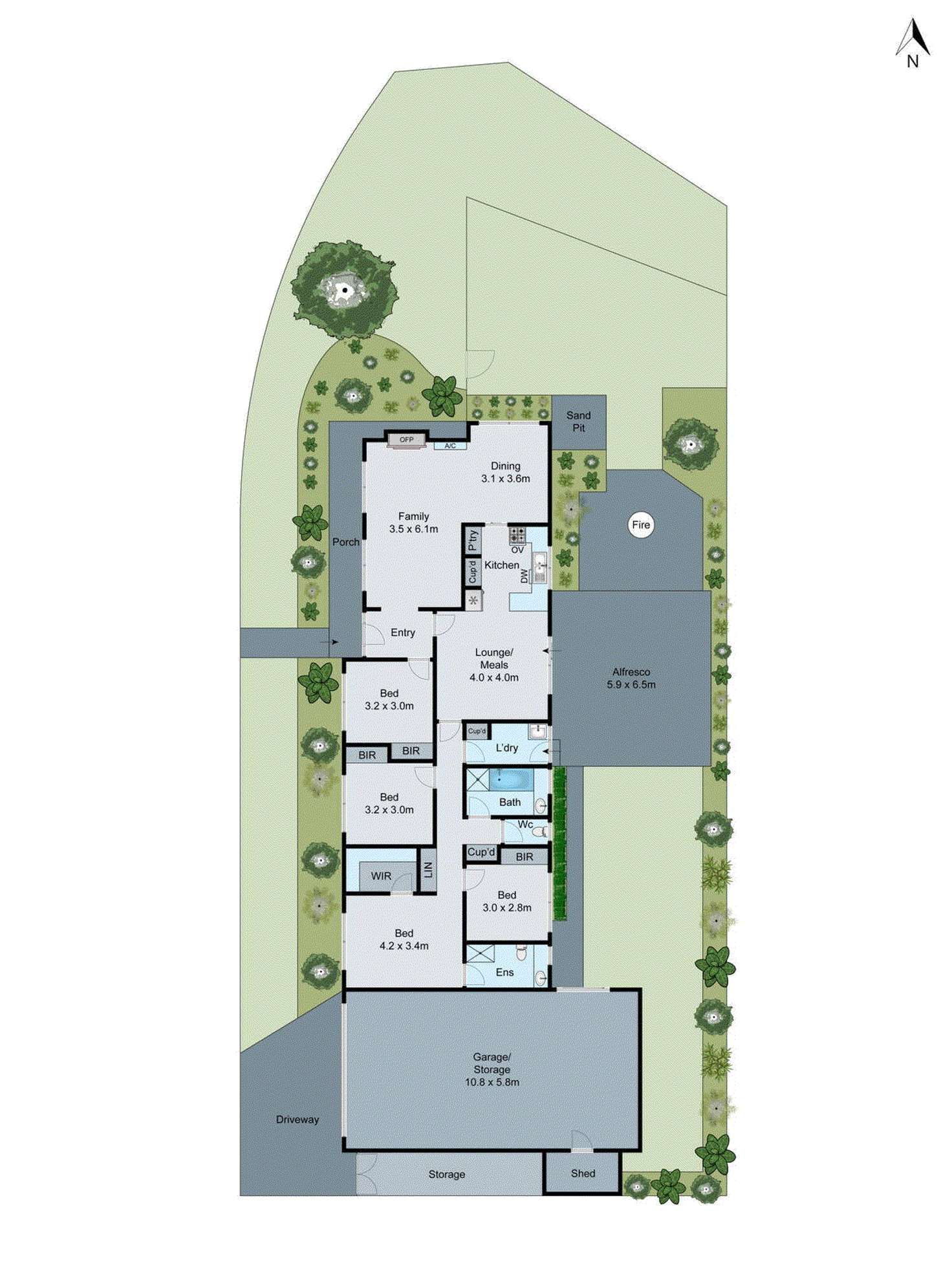 Floorplan of Homely house listing, 1 Newry Close, Wantirna South VIC 3152