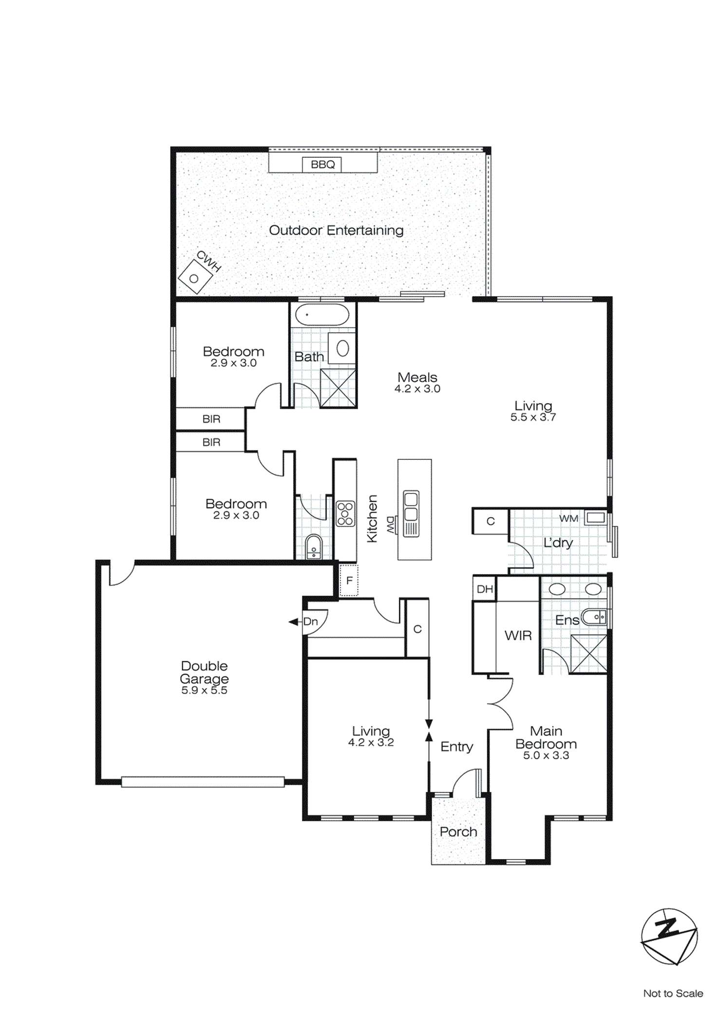 Floorplan of Homely house listing, 6 Hammill Close, Canadian VIC 3350