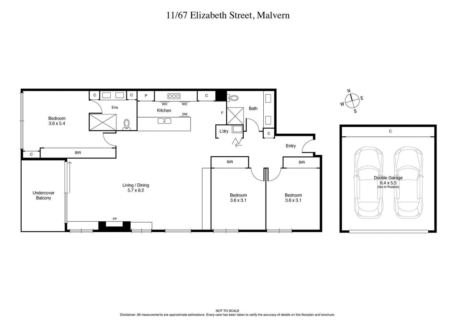 Floorplan of Homely apartment listing, 11/67 Elizabeth Street, Malvern VIC 3144