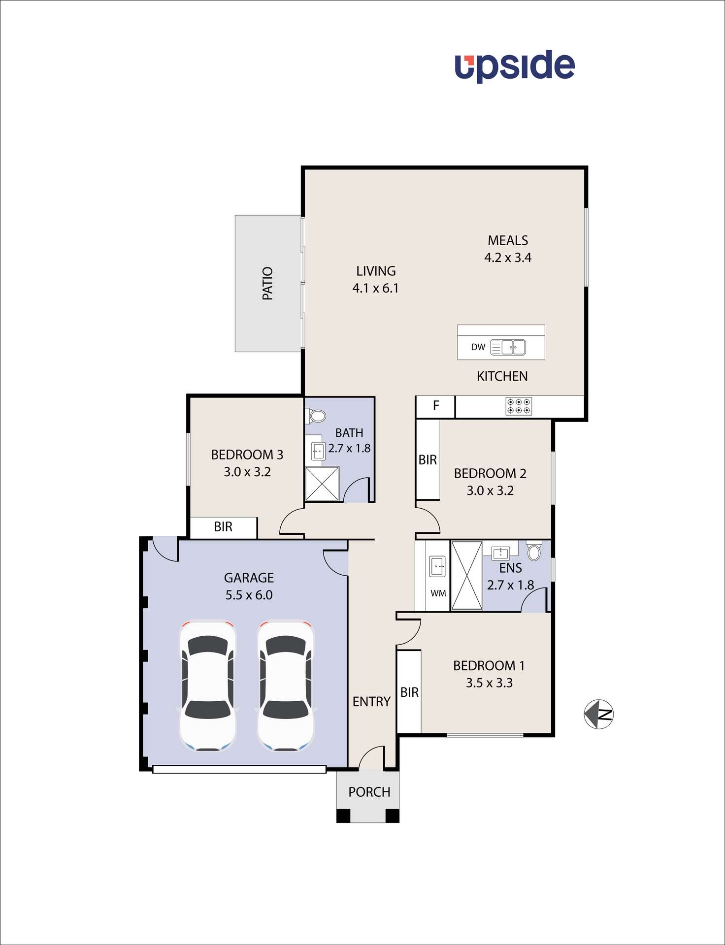 Floorplan of Homely townhouse listing, 22A Kooringa Court, Rosebud VIC 3939