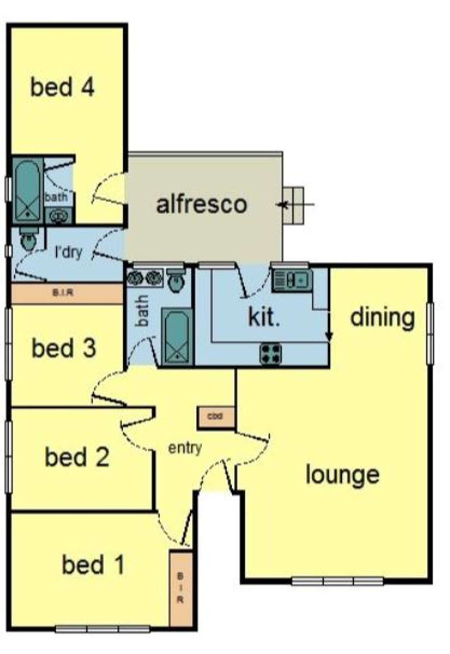 Floorplan of Homely house listing, 10 Lewis Street, Mount Waverley VIC 3149