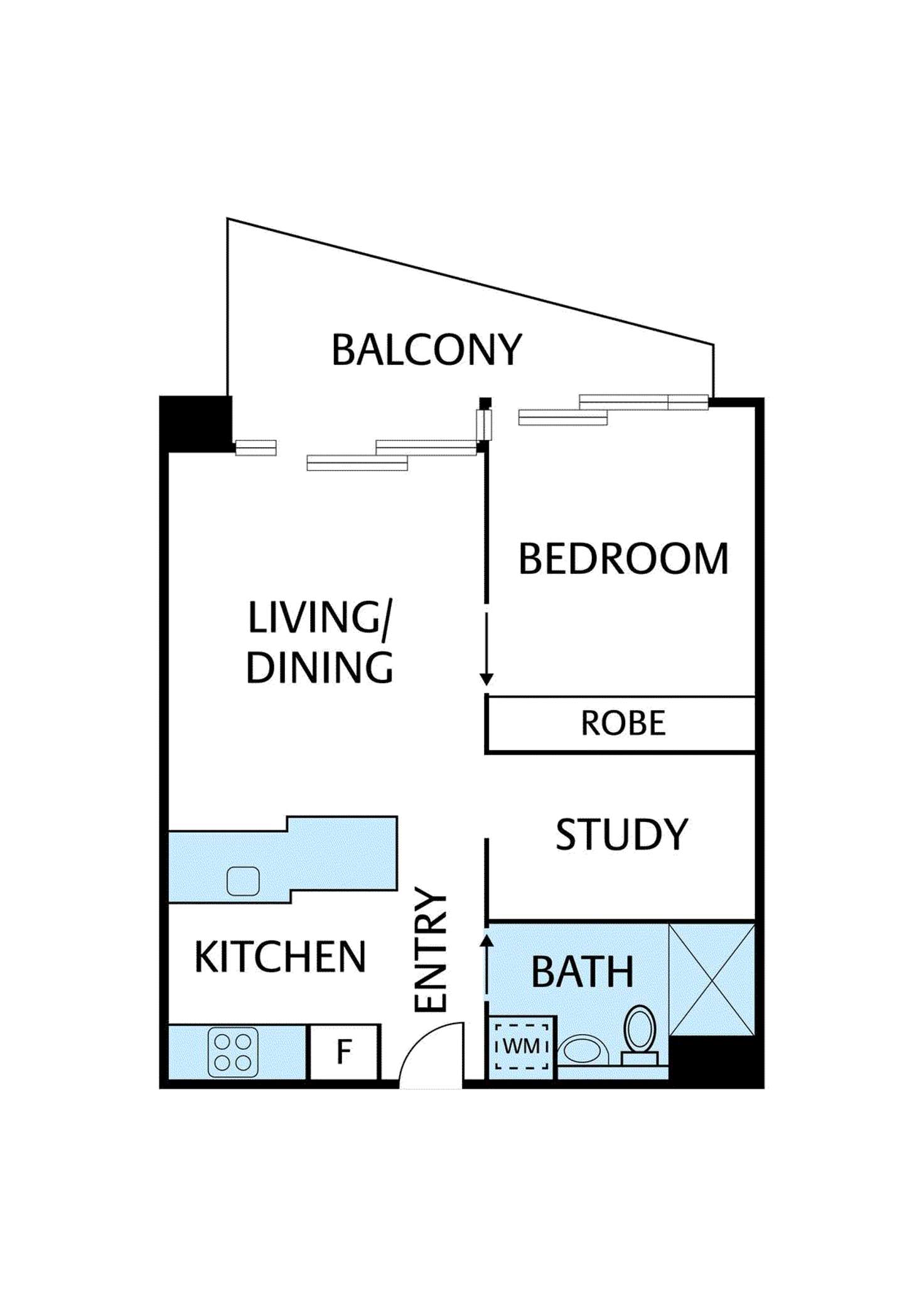 Floorplan of Homely apartment listing, 301/1 Westley Avenue, Ivanhoe VIC 3079
