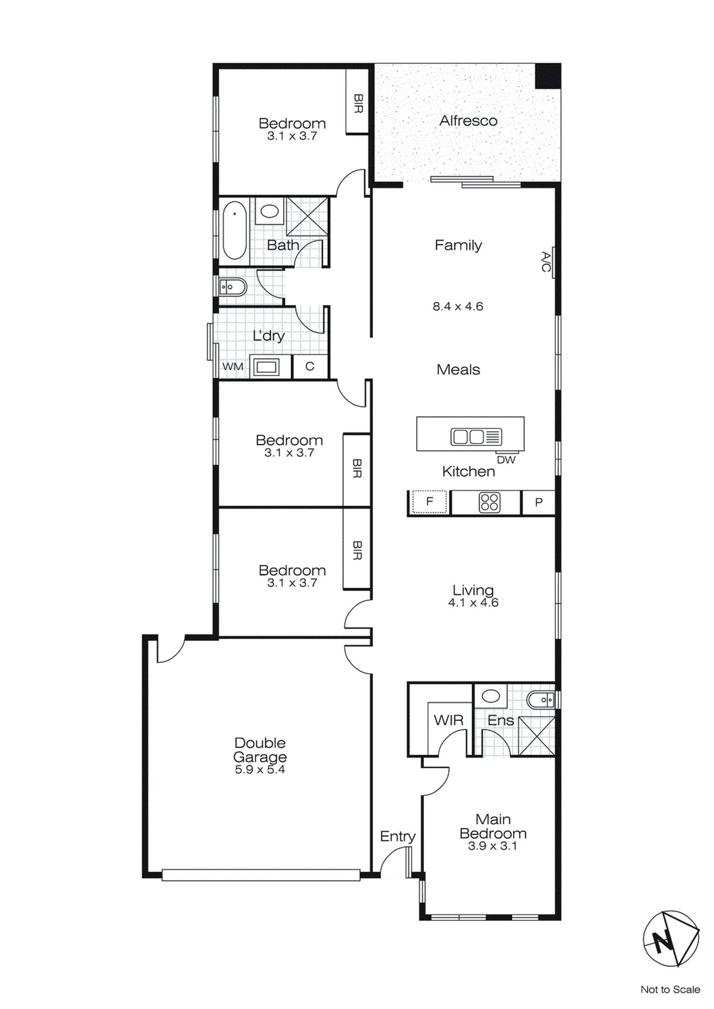 Floorplan of Homely house listing, 6 O'Brien Drive, Alfredton VIC 3350