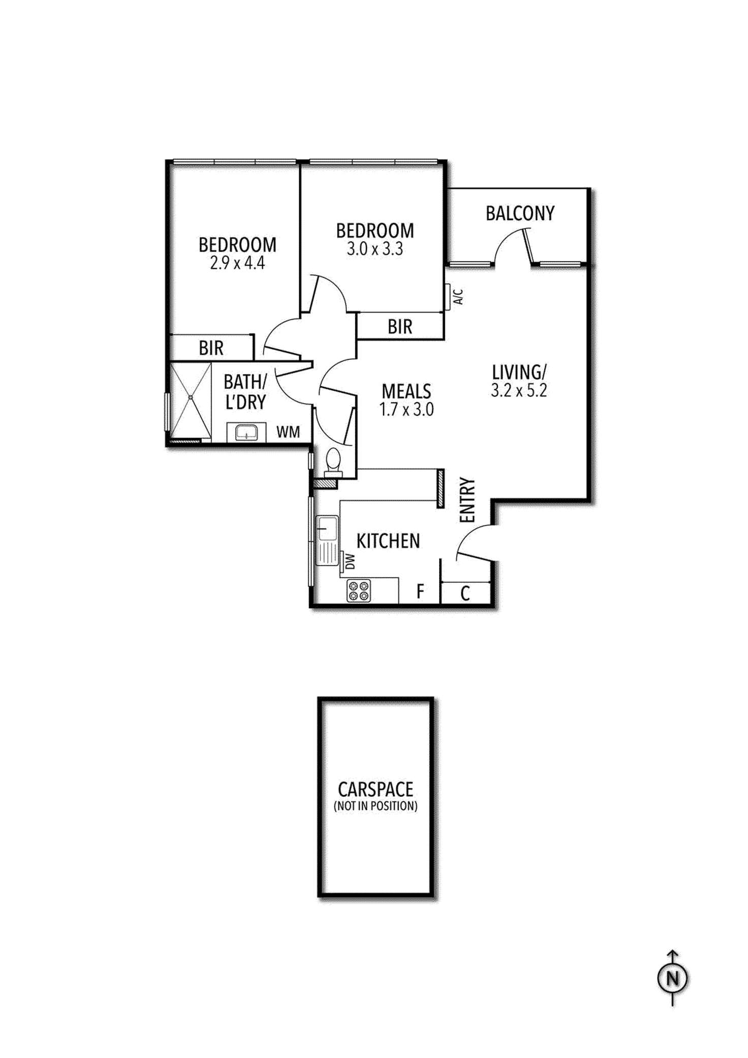 Floorplan of Homely apartment listing, 38/700 Lygon Street, Carlton North VIC 3054