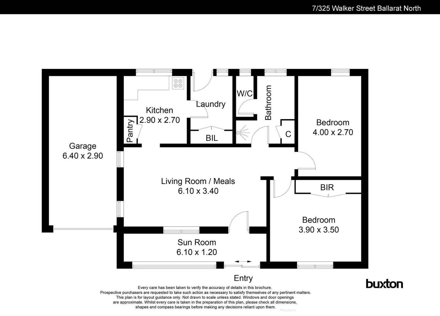 Floorplan of Homely unit listing, 7/325 Walker Street, Ballarat North VIC 3350