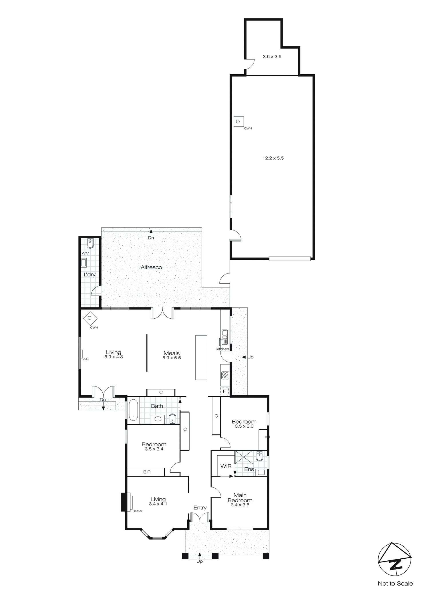 Floorplan of Homely house listing, 606 Darling Street, Redan VIC 3350