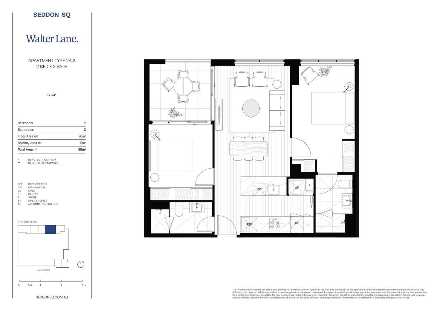Floorplan of Homely apartment listing, G04/45 Buckley Street, Seddon VIC 3011