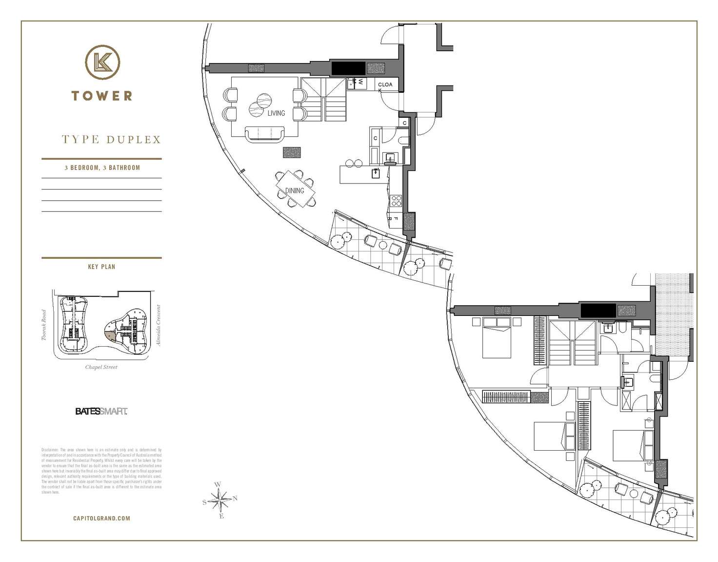 Floorplan of Homely apartment listing, 1206/1 Almeida Crescent, South Yarra VIC 3141
