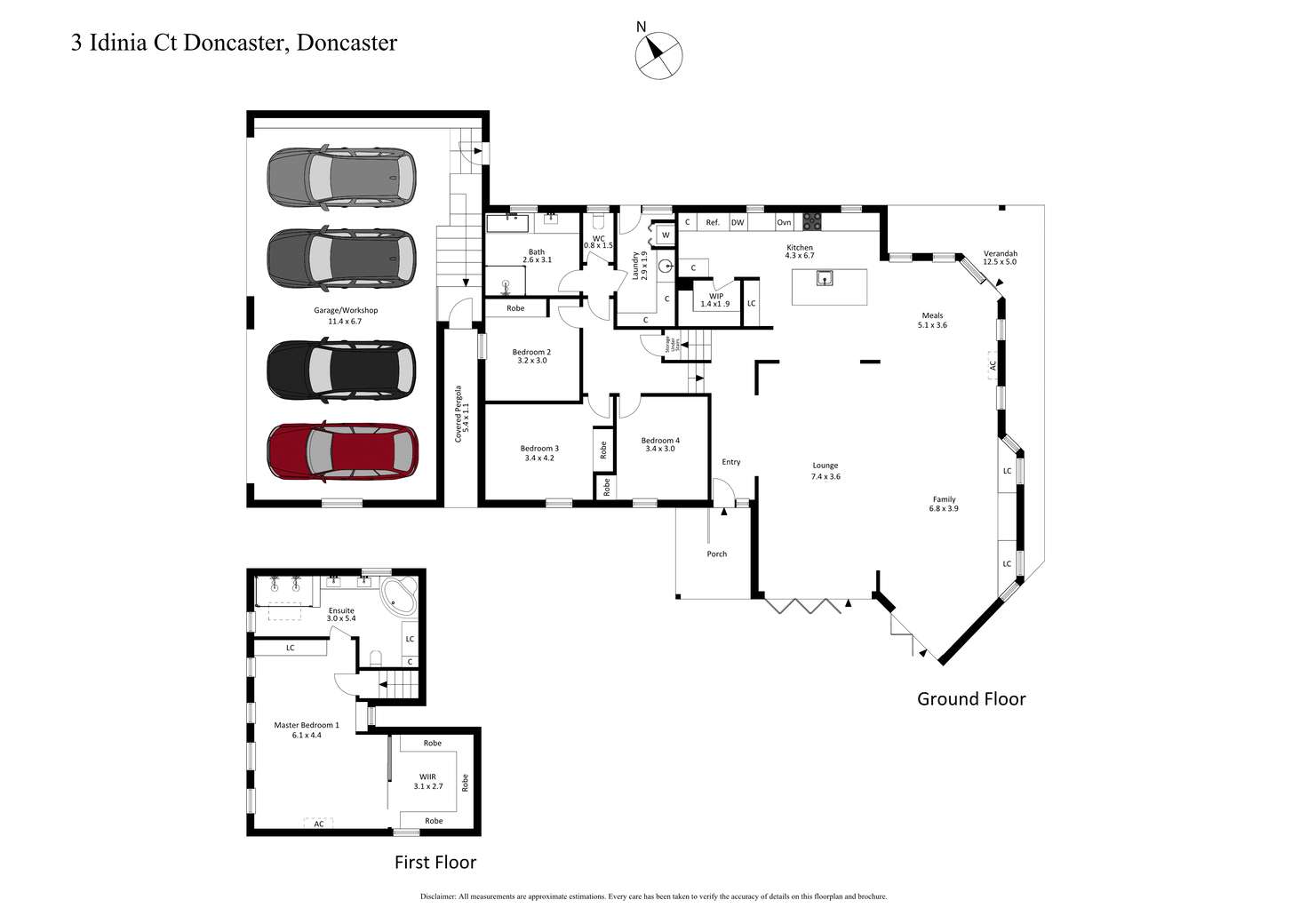 Floorplan of Homely house listing, 3 Idinia Court, Doncaster VIC 3108