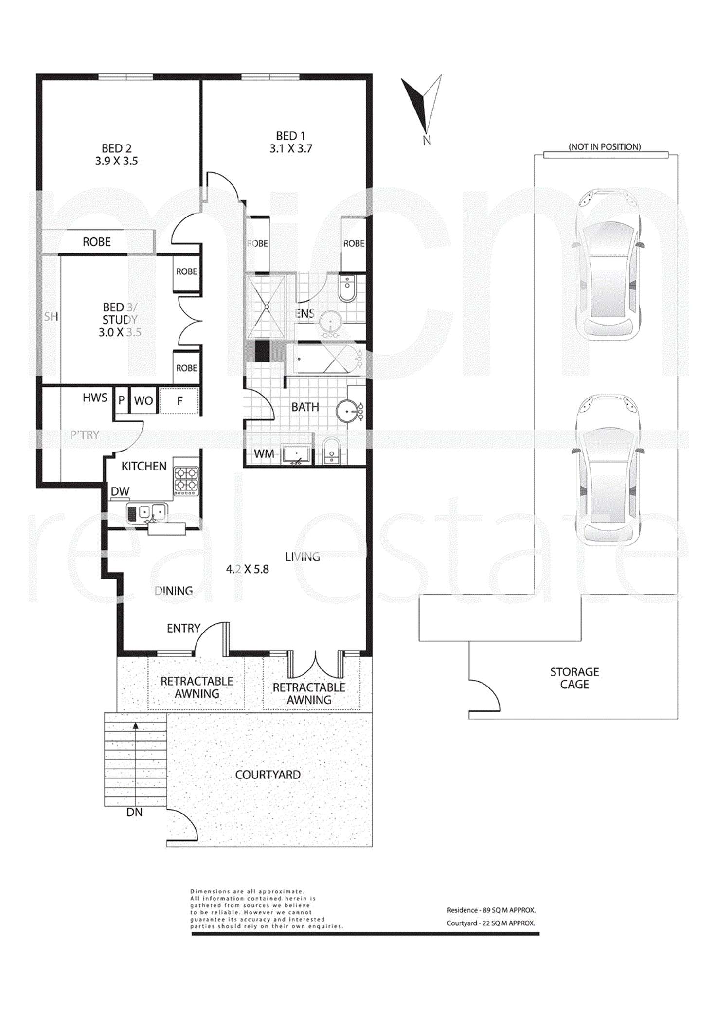 Floorplan of Homely apartment listing, 64/380 Toorak Road, South Yarra VIC 3141