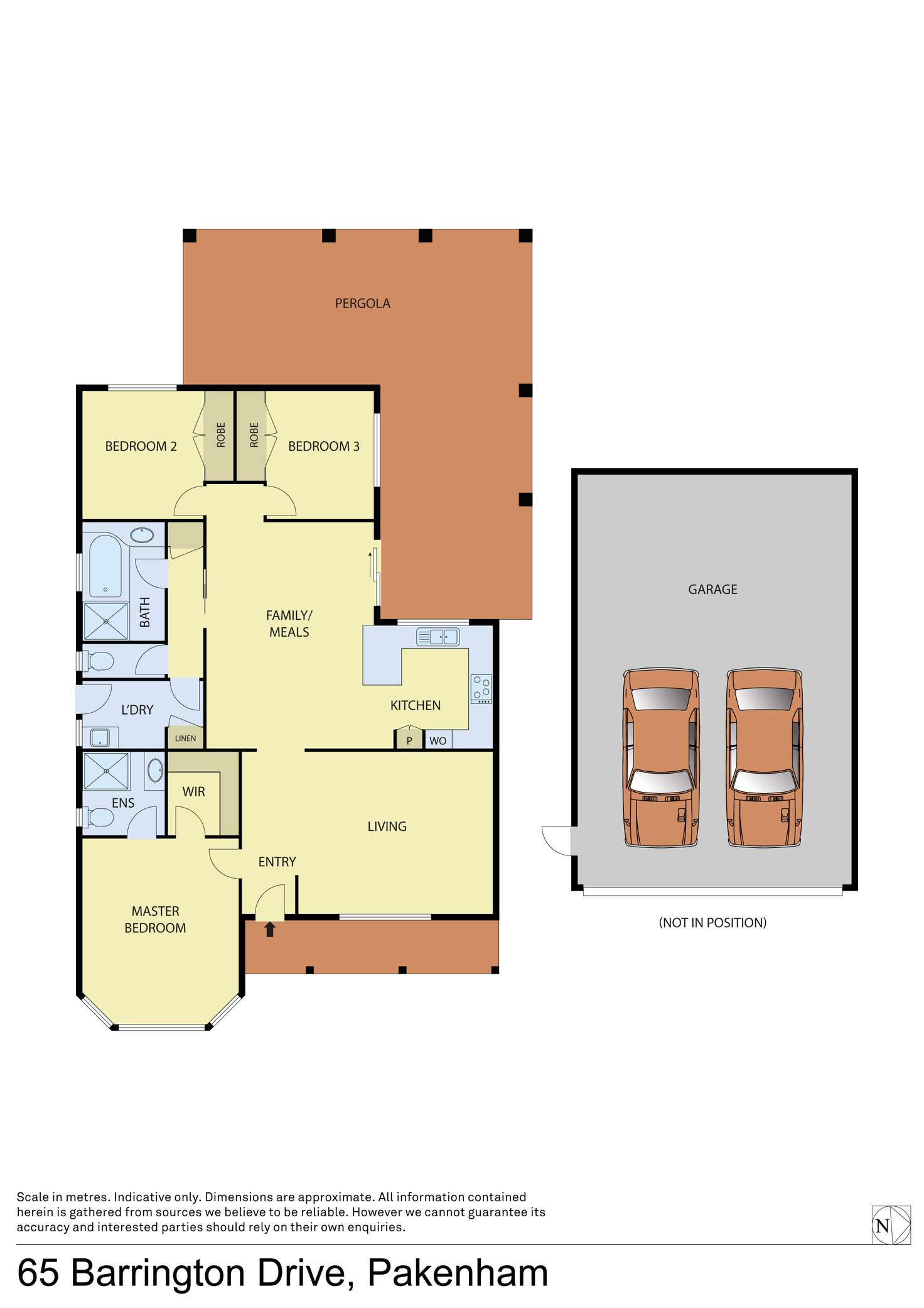 Floorplan of Homely house listing, 65 Barrington Drive, Pakenham VIC 3810