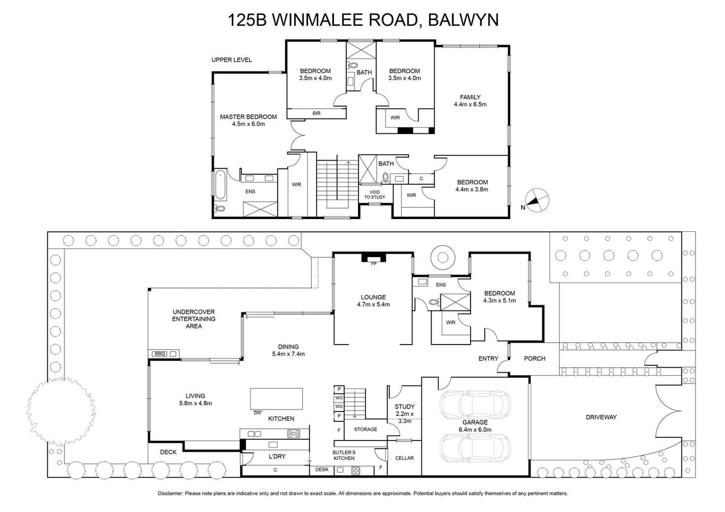 Floorplan of Homely house listing, 125B Winmalee Road, Balwyn VIC 3103