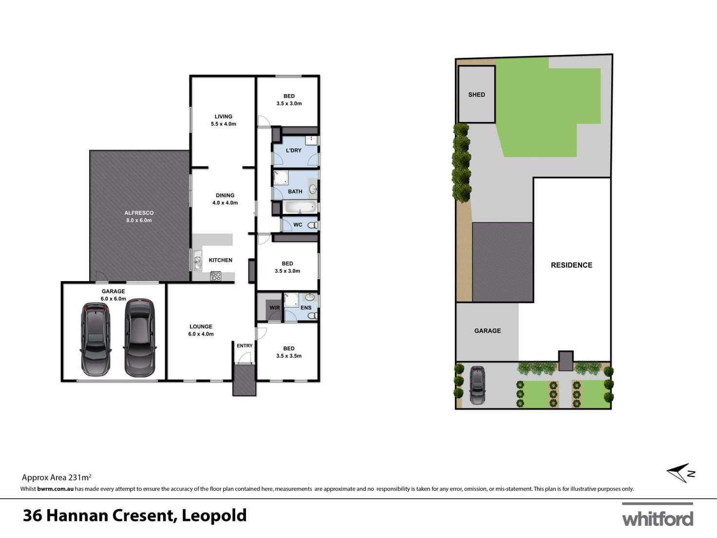 Floorplan of Homely house listing, 36 Hannan Crescent, Leopold VIC 3224