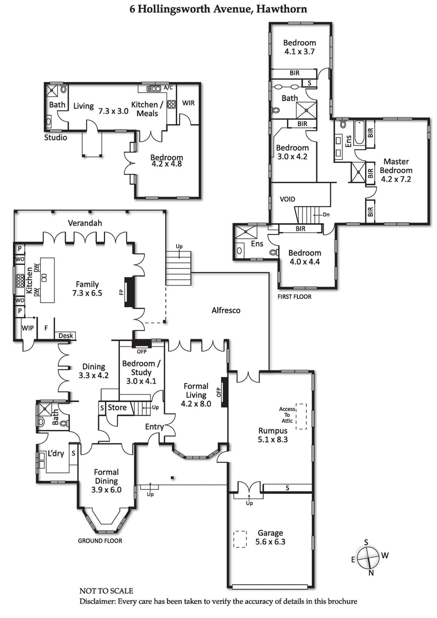 Floorplan of Homely house listing, 6 Hollingsworth Avenue, Hawthorn VIC 3122
